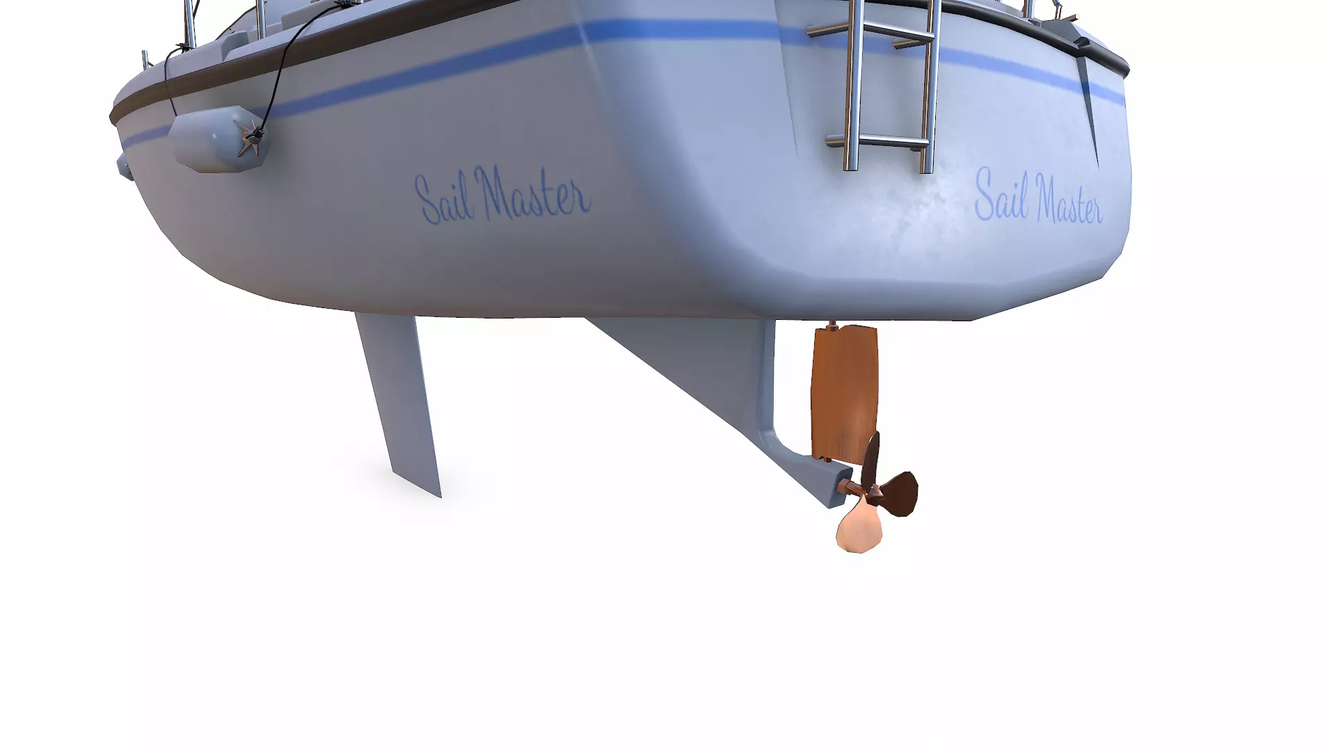 Sailing Yacht with Interior 02 Low-poly PBR Low-poly 3D model_23