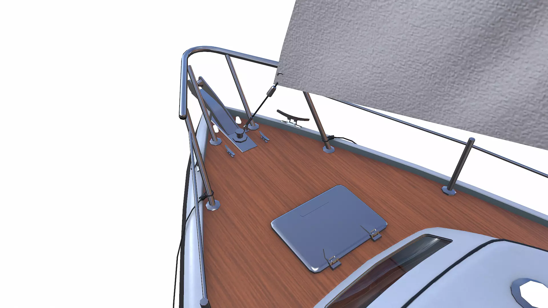 Sailing Yacht with Interior 02 Low-poly PBR Low-poly 3D model_24