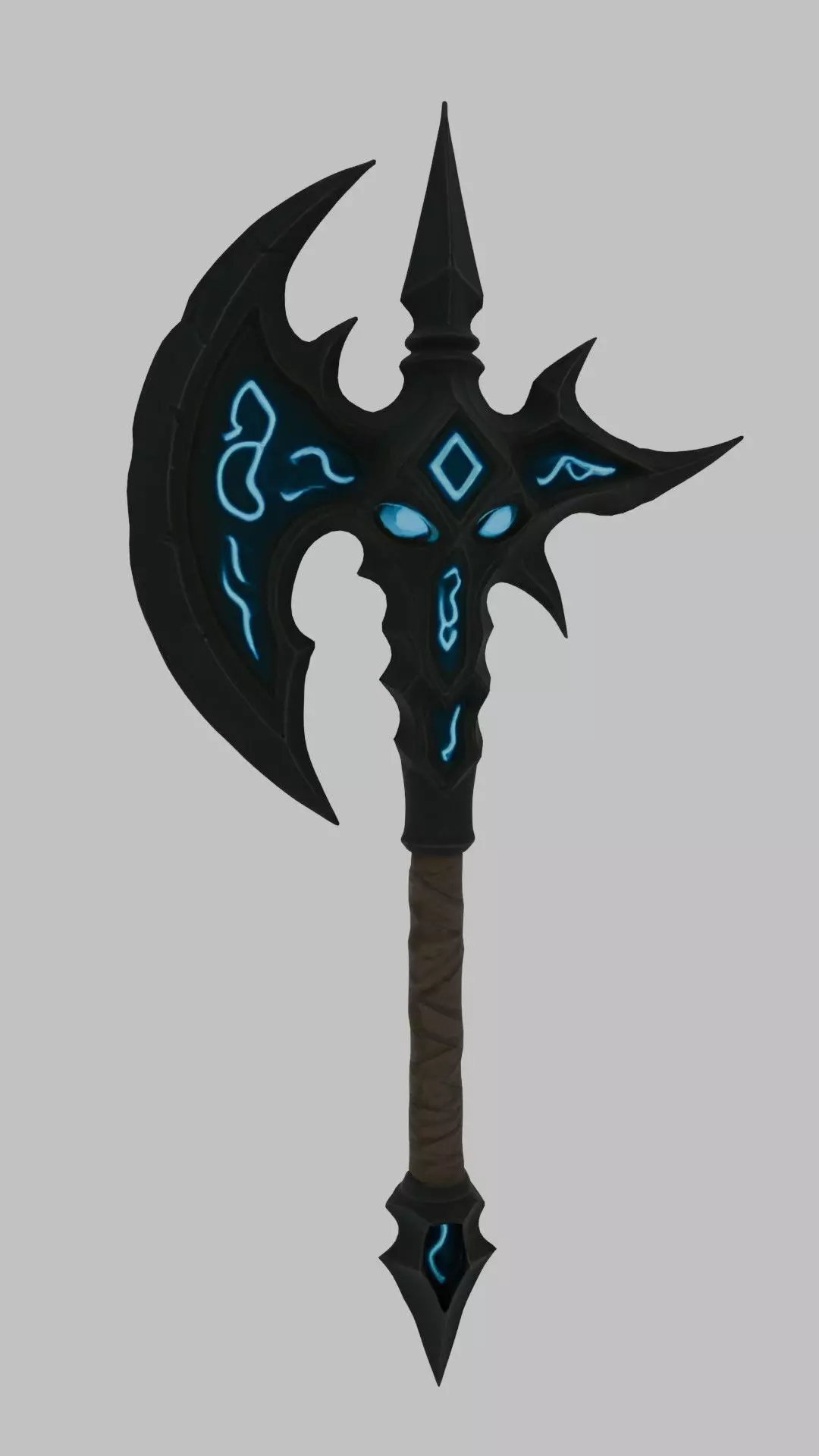 Brutal Iron Axe Fantasy RPG Asset 3D model