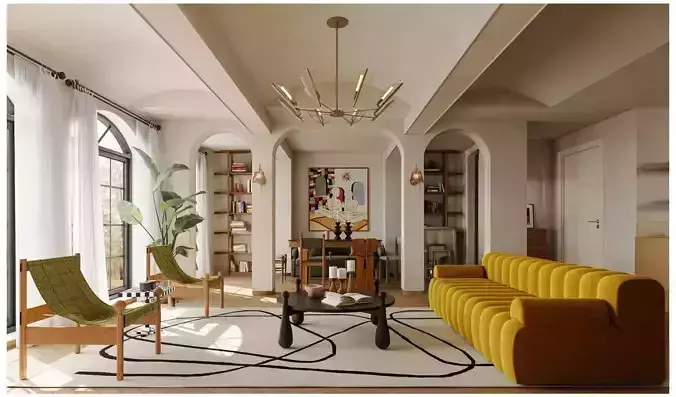 CA - Scandinavian interior scene