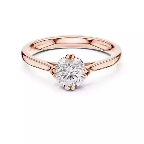 Solitaire 6mm Round Cut Diamond Engagement Ring 3DM STL Video