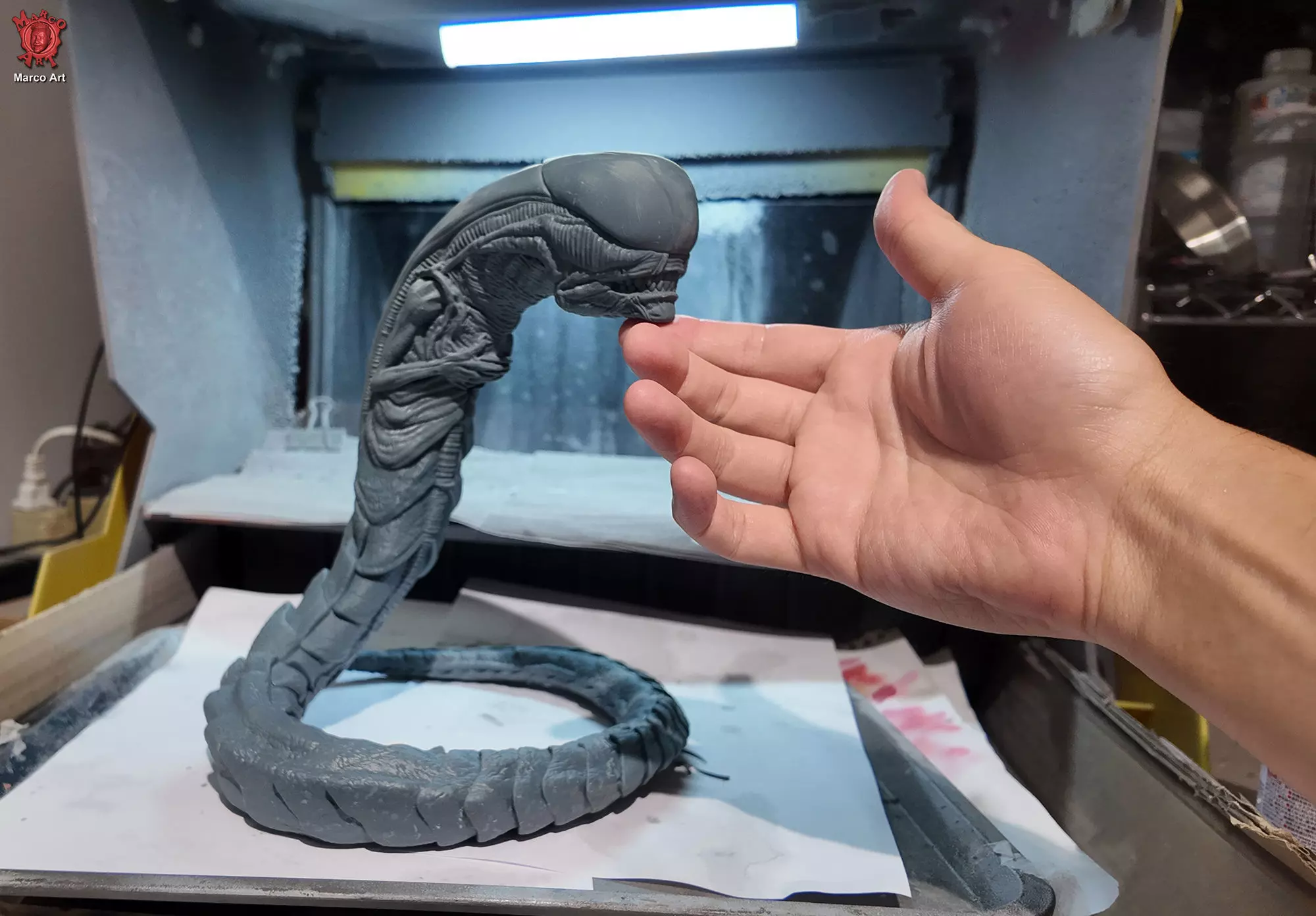 Alien Chestburster 3d stl file 3D print model 3D print model_2