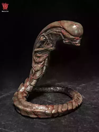 Alien Chestburster 3d stl file 3D print model 3D print model