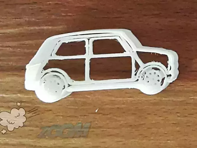 Car with details 3D print model