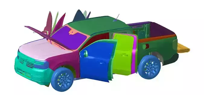 Maverick Lariat  2022 Vehicle 3d scan data 3D model 3D model