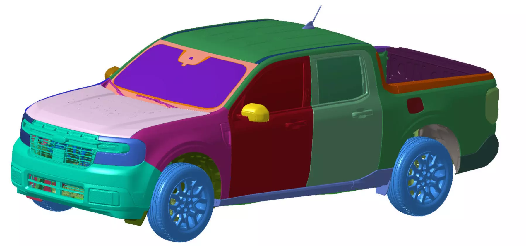 Maverick Lariat 2022 Vehicle 3d scan data 3D model 3D model_2