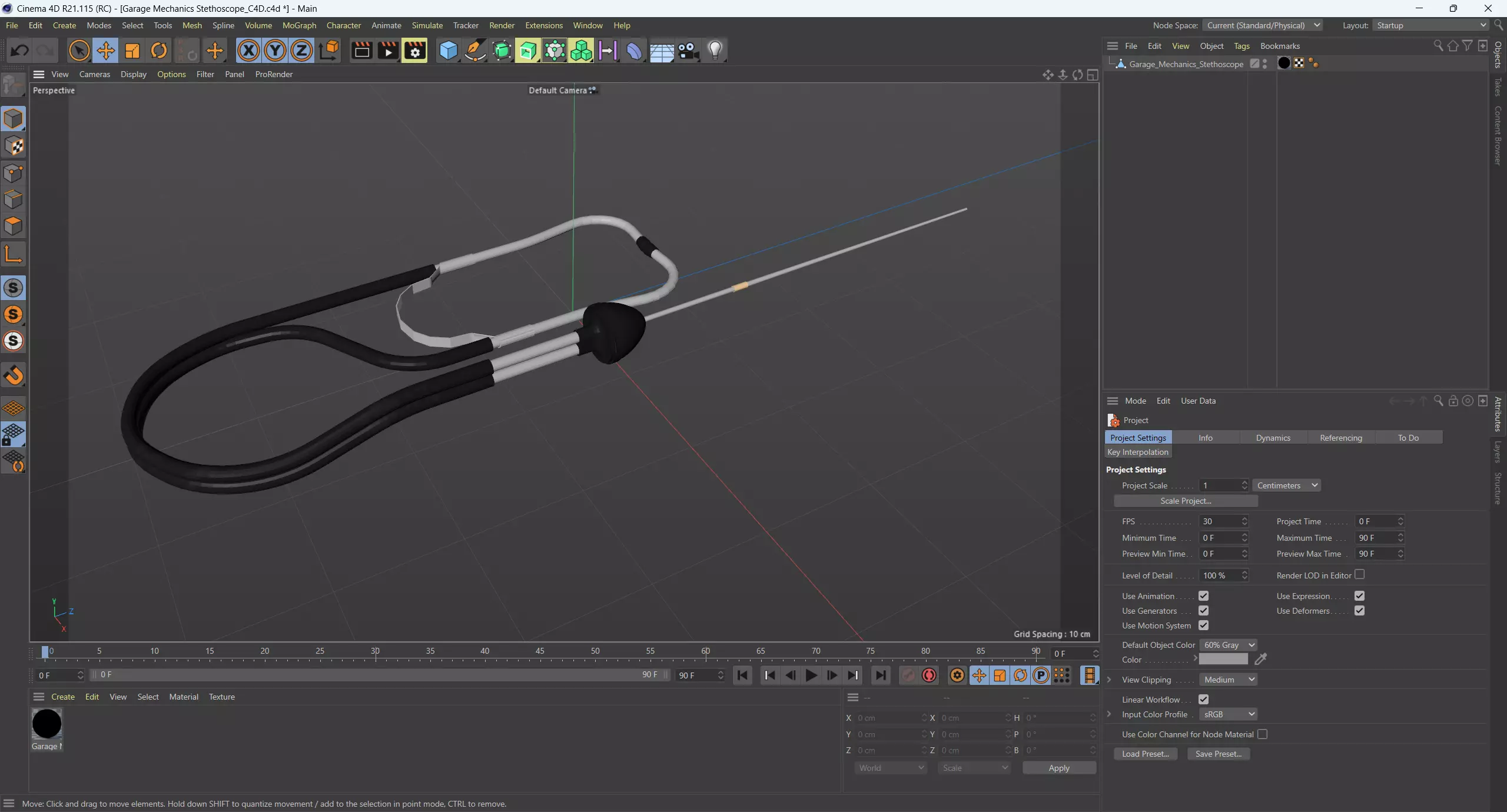 Garage Mechanics Stethoscope 3D model_13