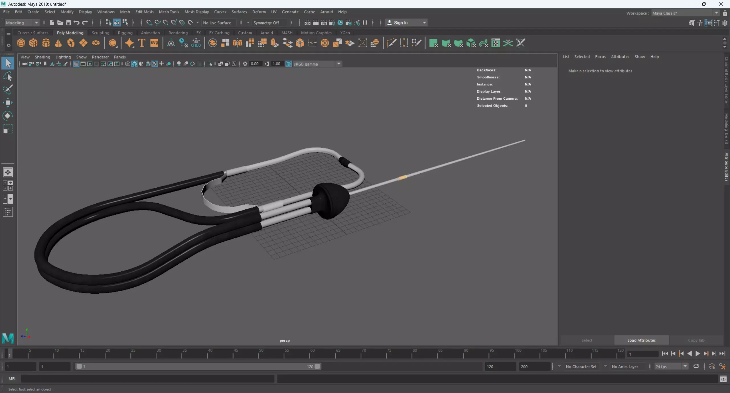 Garage Mechanics Stethoscope 3D model_12