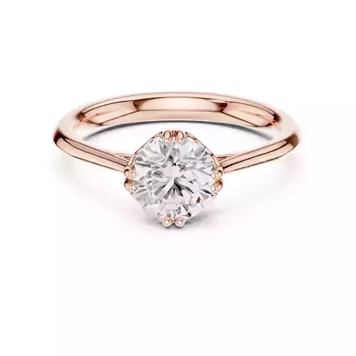 Solitaire 1CT Round Cut Diamond Wedding Ring 3DM STL Video