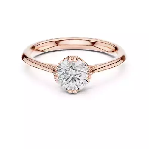 Solitaire Round Cut Diamond Engagement Ring 3DM STL Video