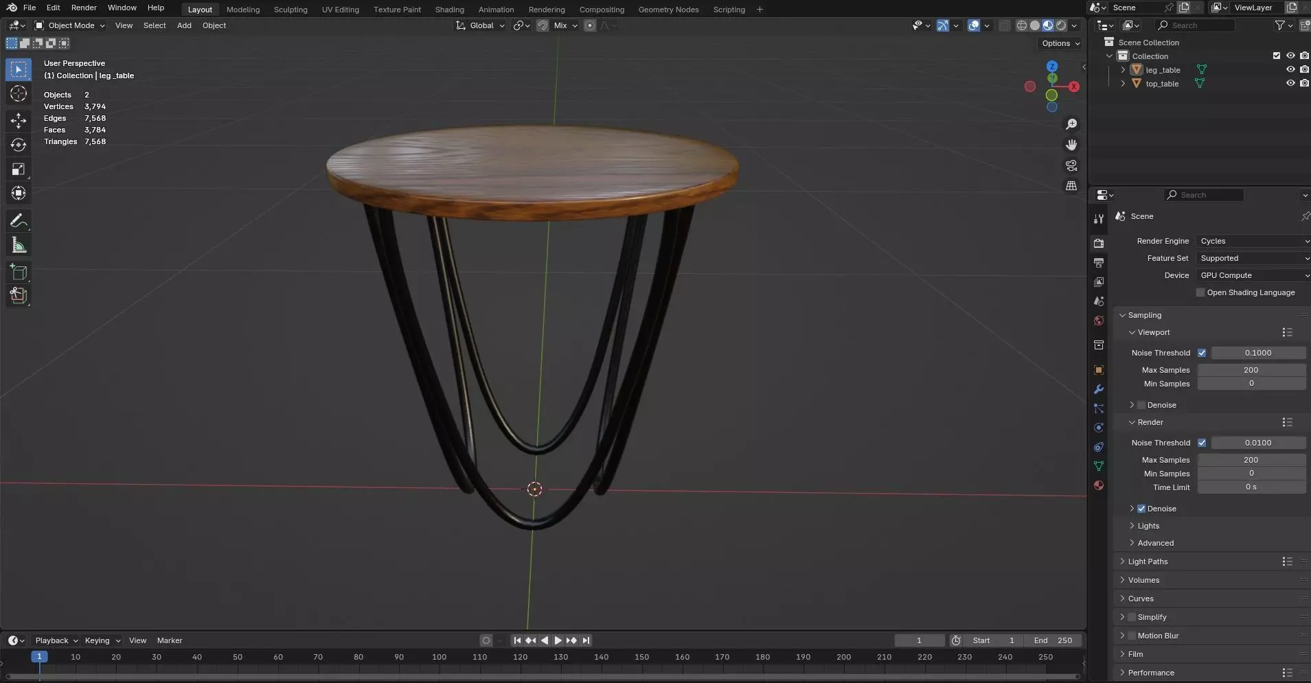 Round Table CG112 3D model_8