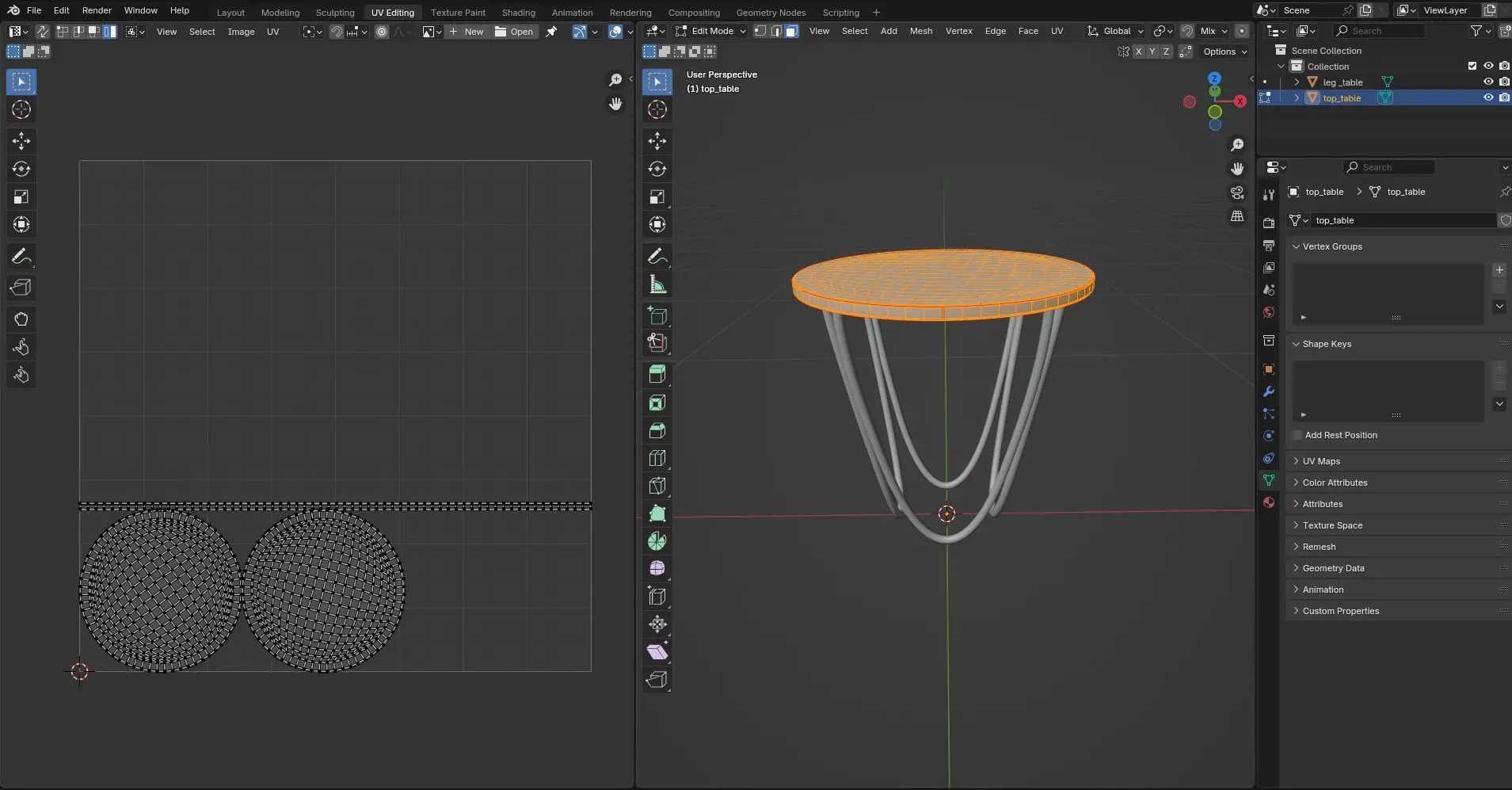 Round Table CG112 3D model_10