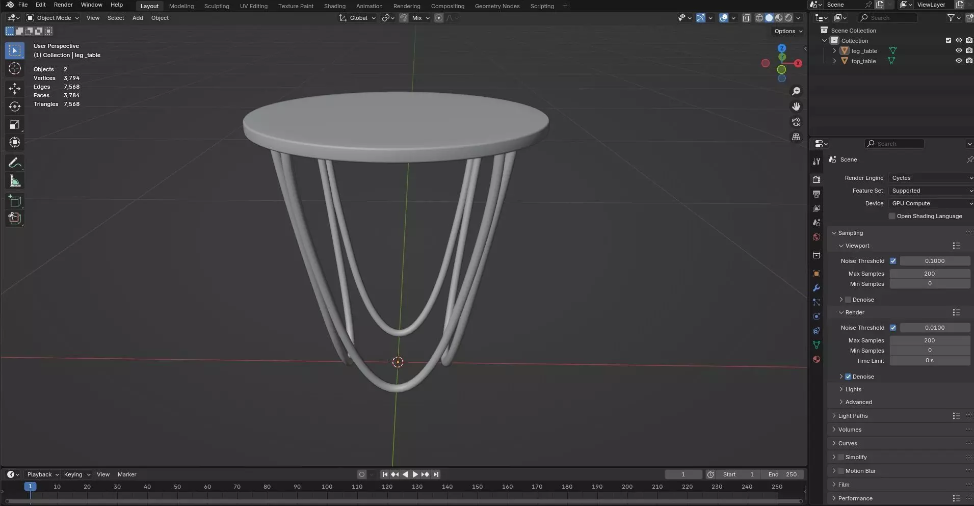 Round Table CG112 3D model_7