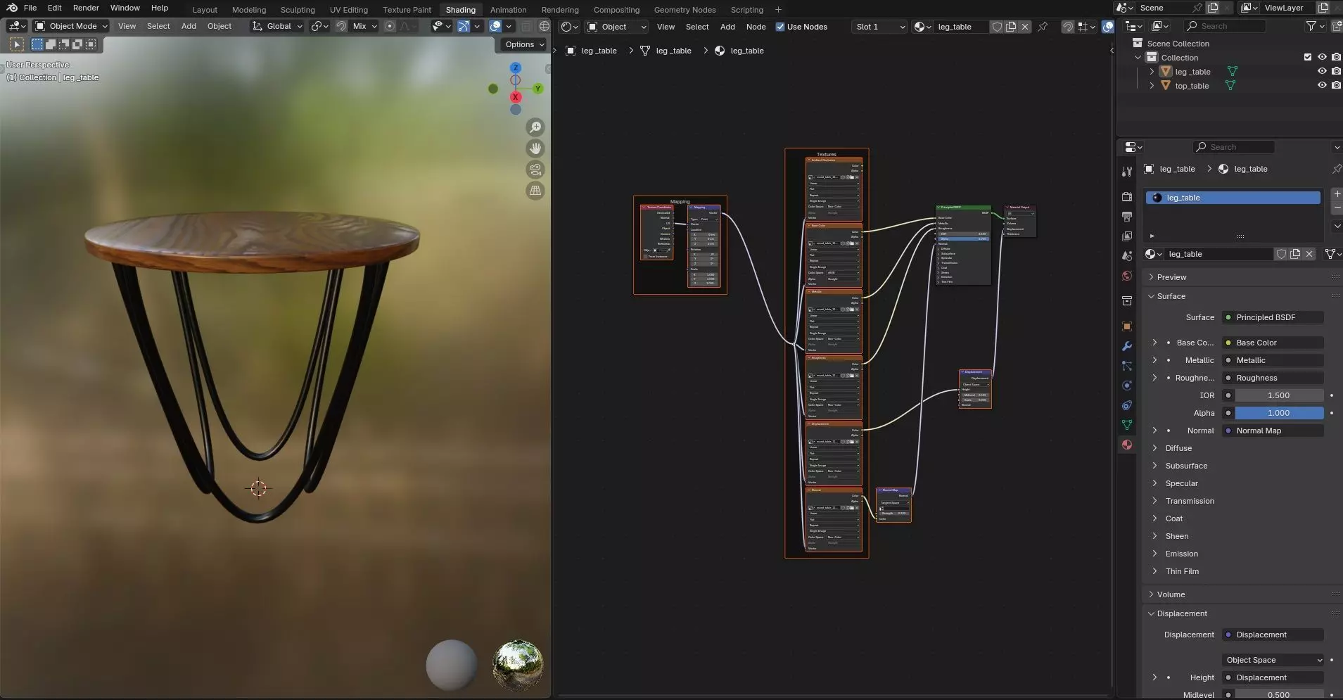 Round Table CG112 3D model_11