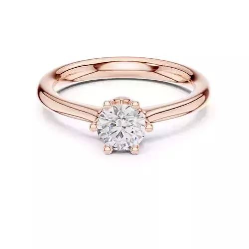 Solitaire Round Cut Diamond Engagement Ring 3DM STL Video