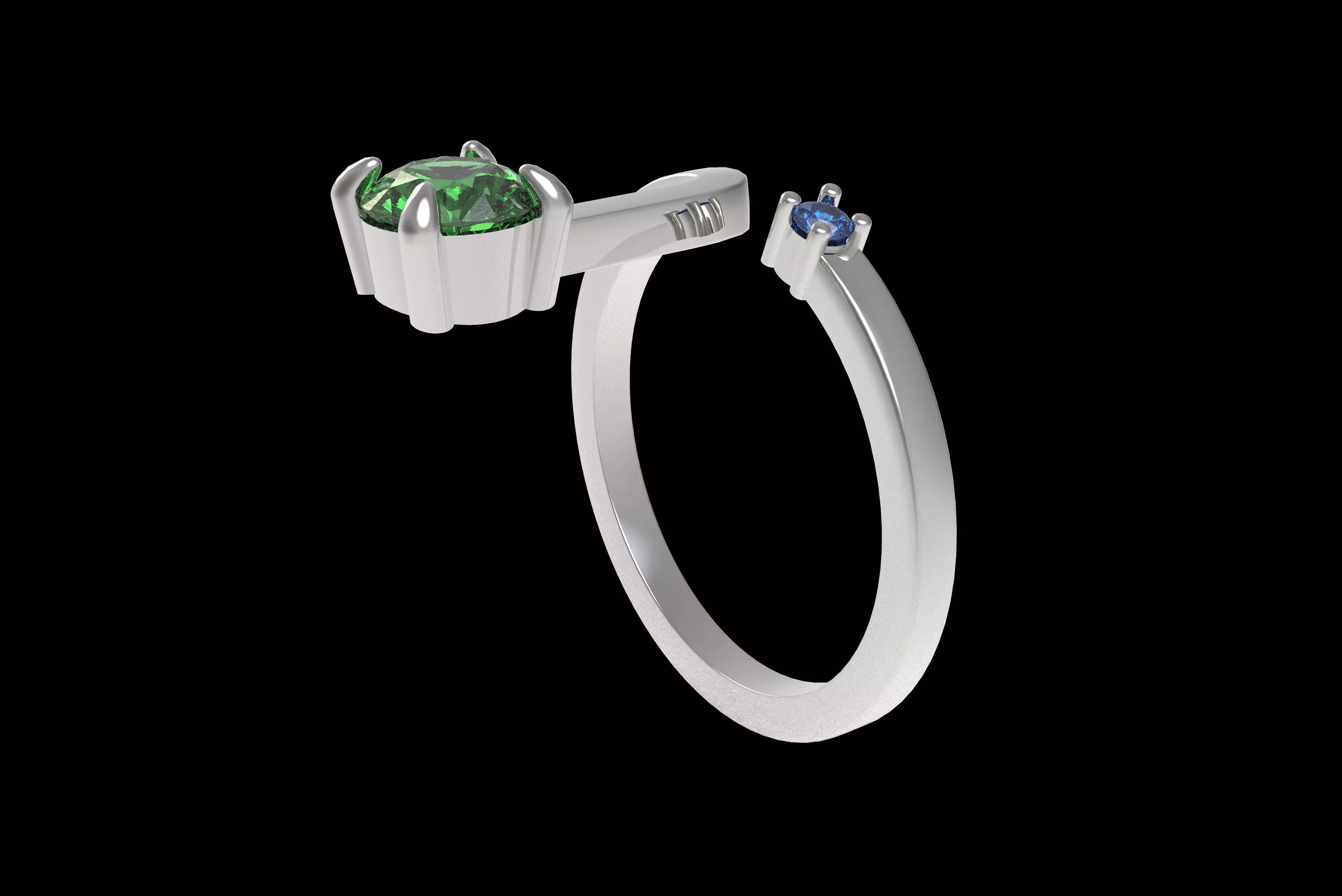 00017 Simple Adjustable Ring 3D print model_27