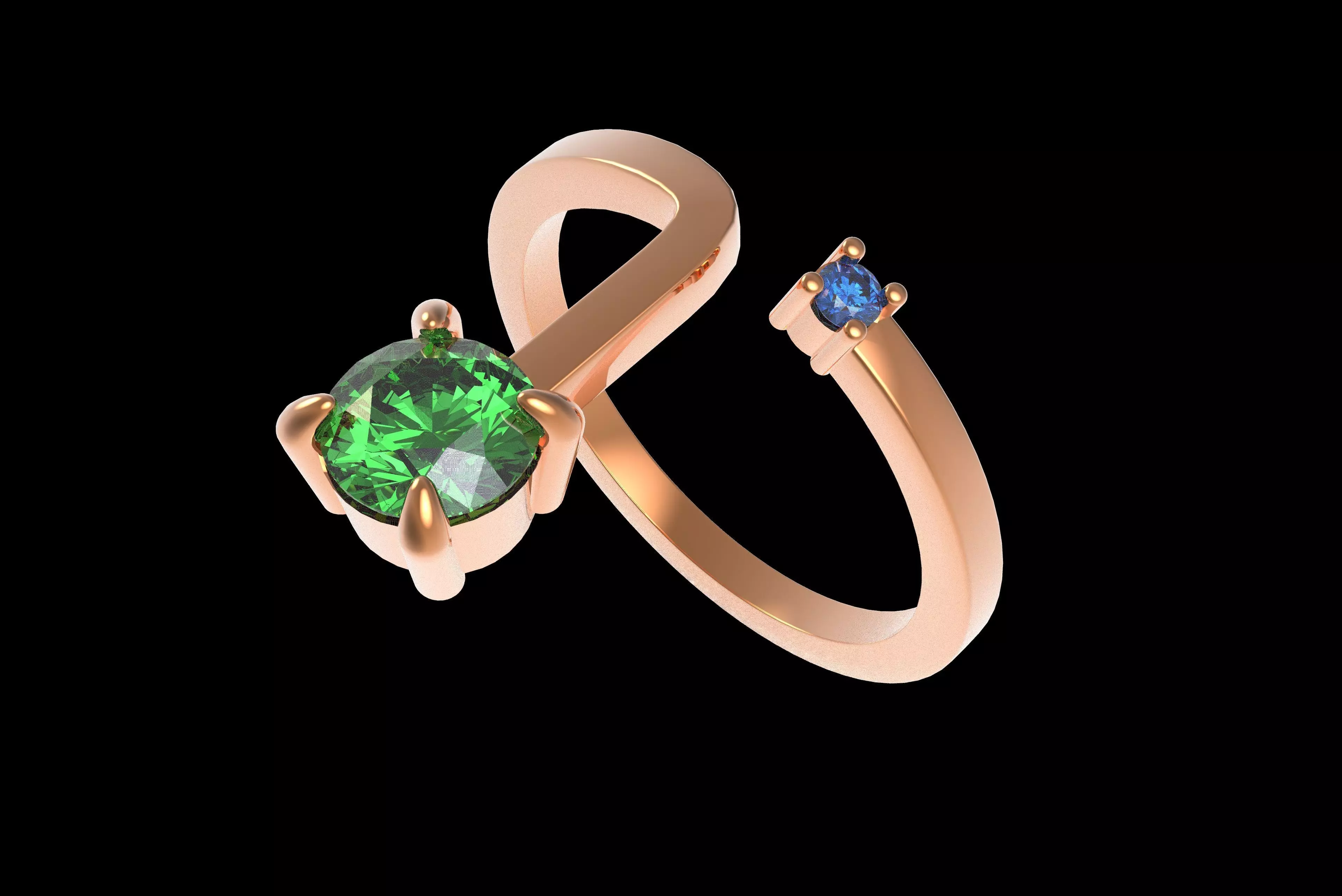 00017 Simple Adjustable Ring 3D print model_30