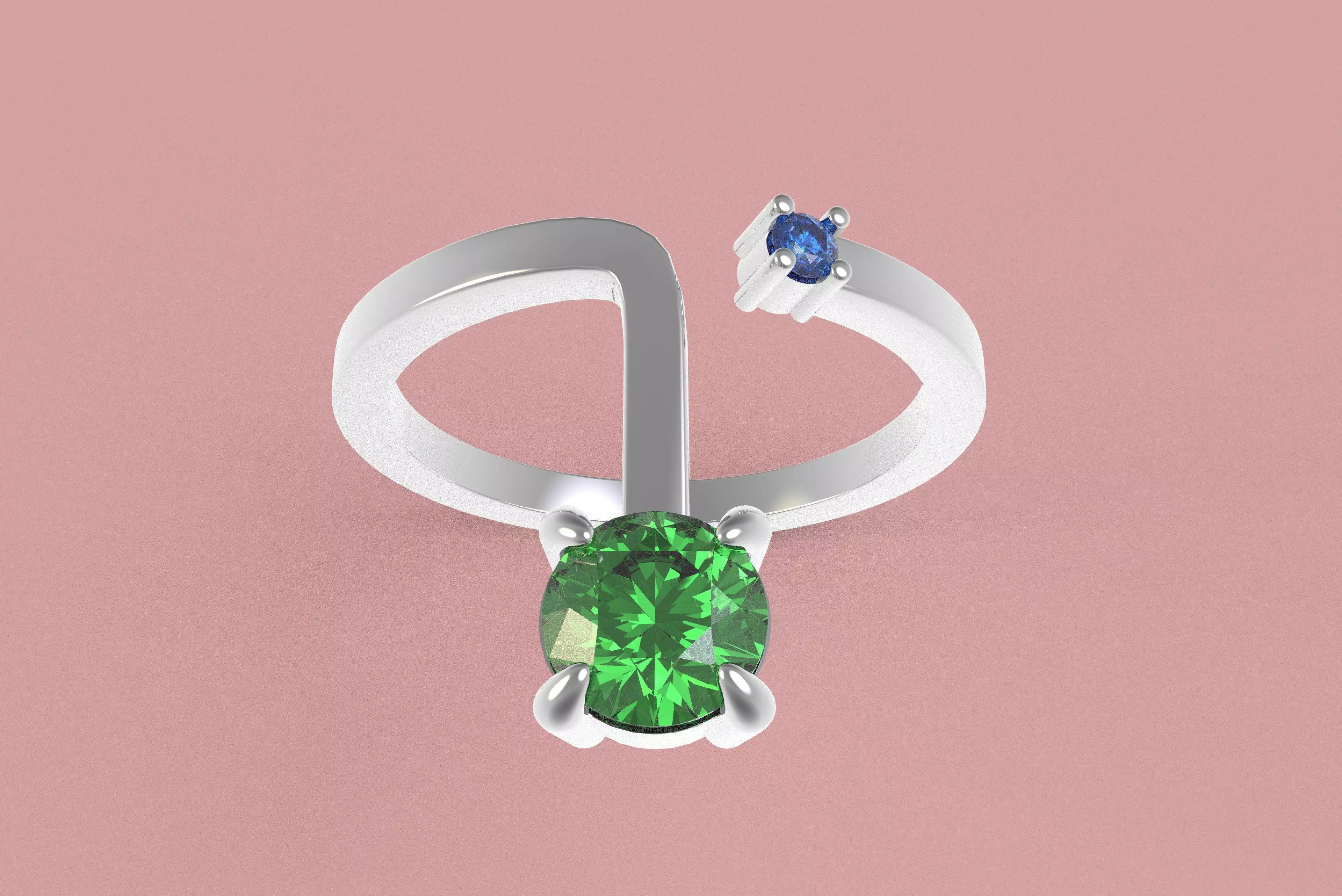 00017 Simple Adjustable Ring 3D print model_9