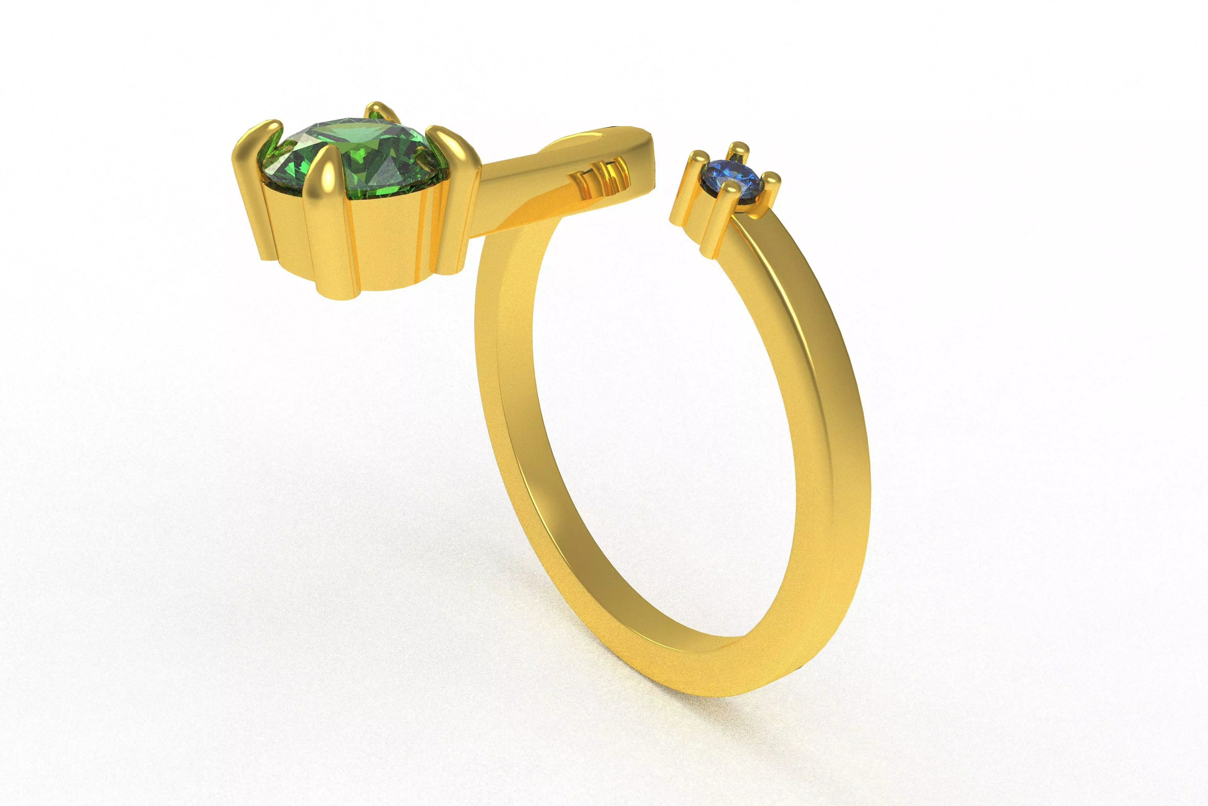 00017 Simple Adjustable Ring 3D print model_7