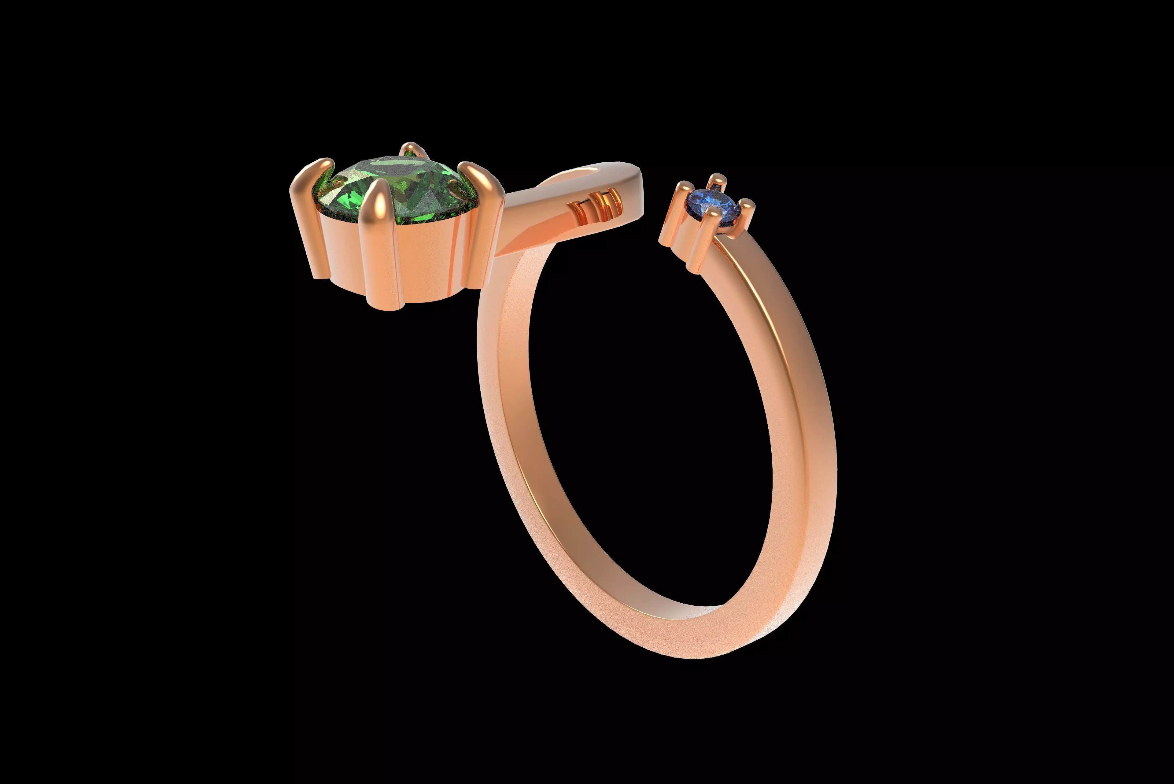 00017 Simple Adjustable Ring 3D print model_32