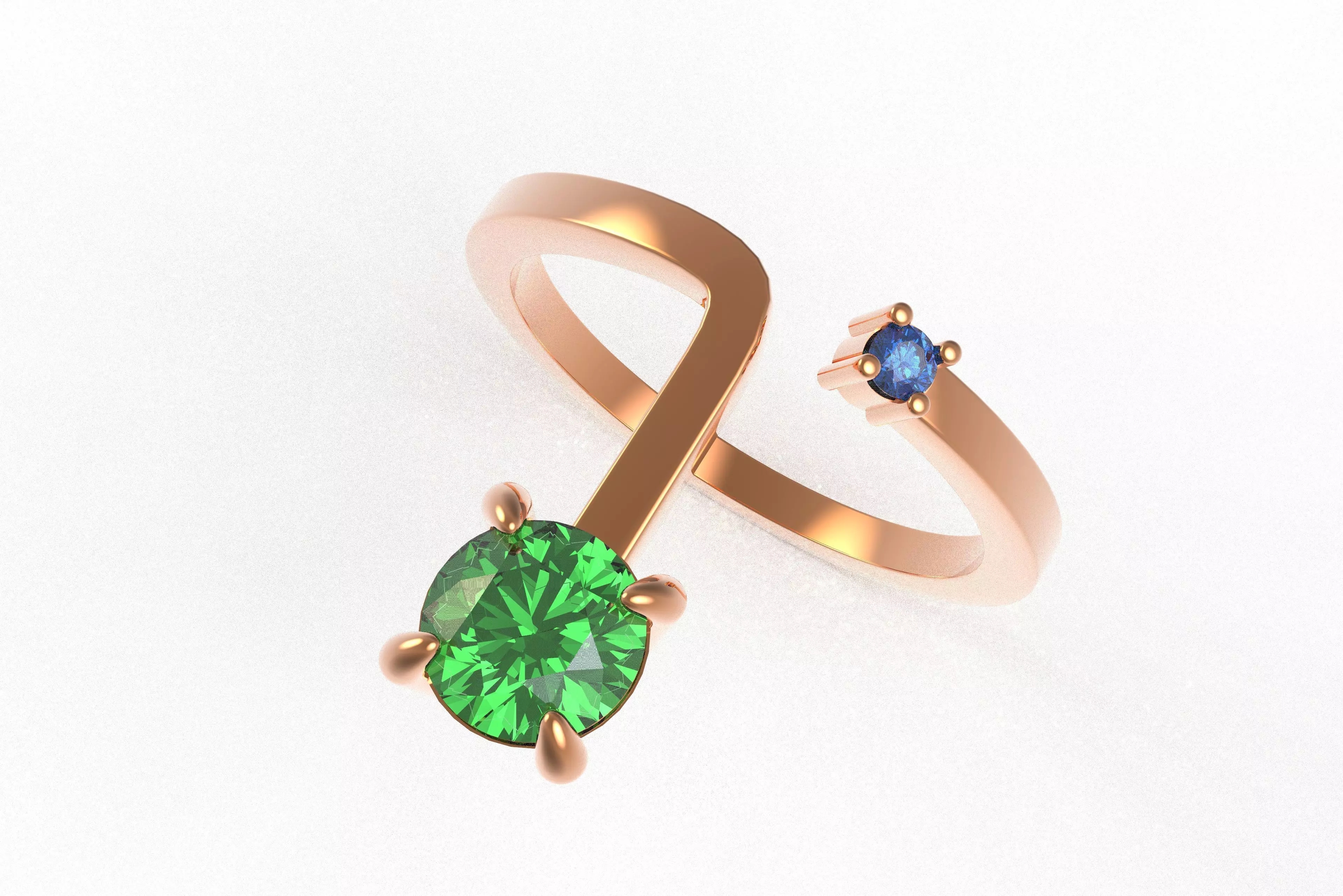 00017 Simple Adjustable Ring 3D print model_15