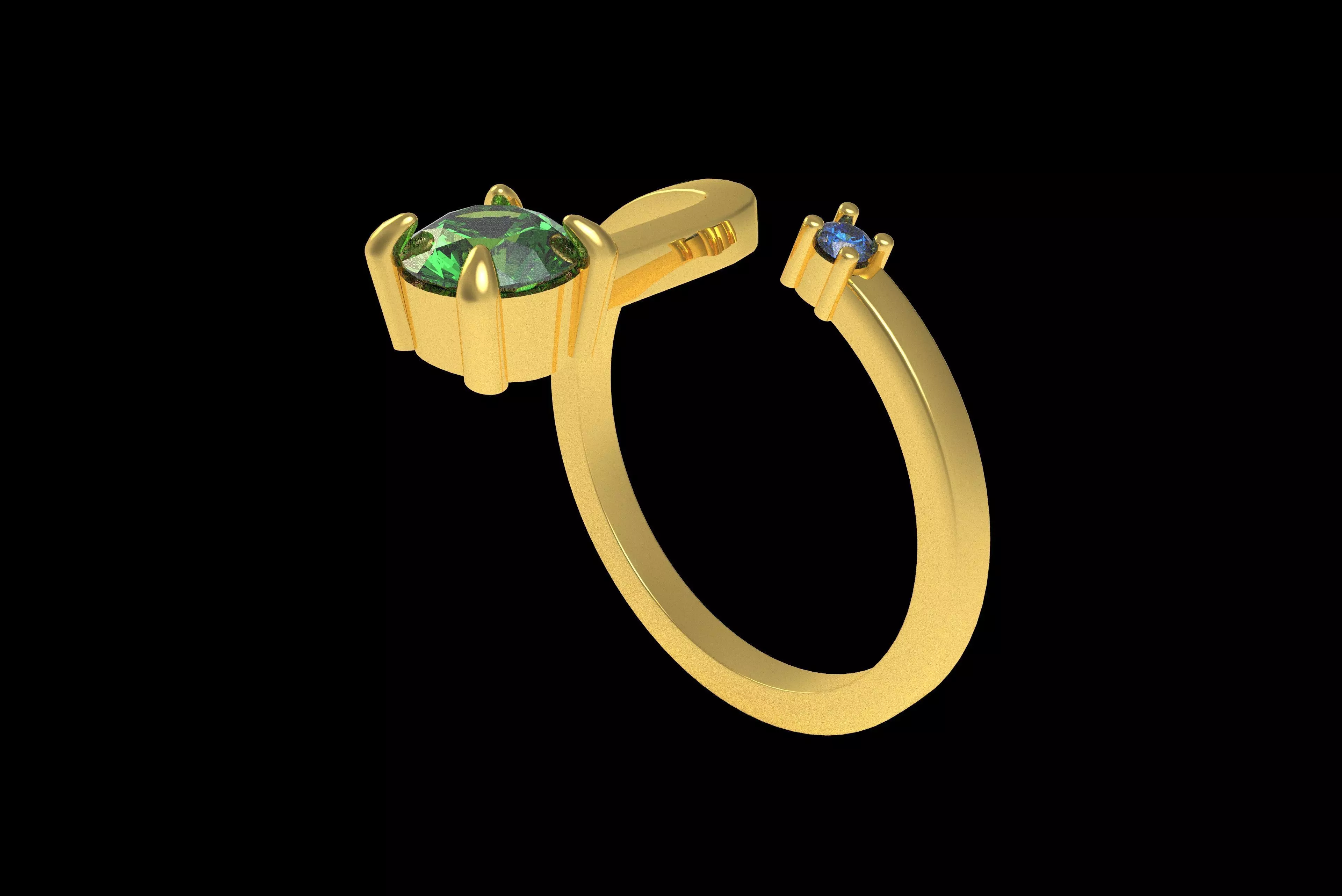 00017 Simple Adjustable Ring 3D print model_22