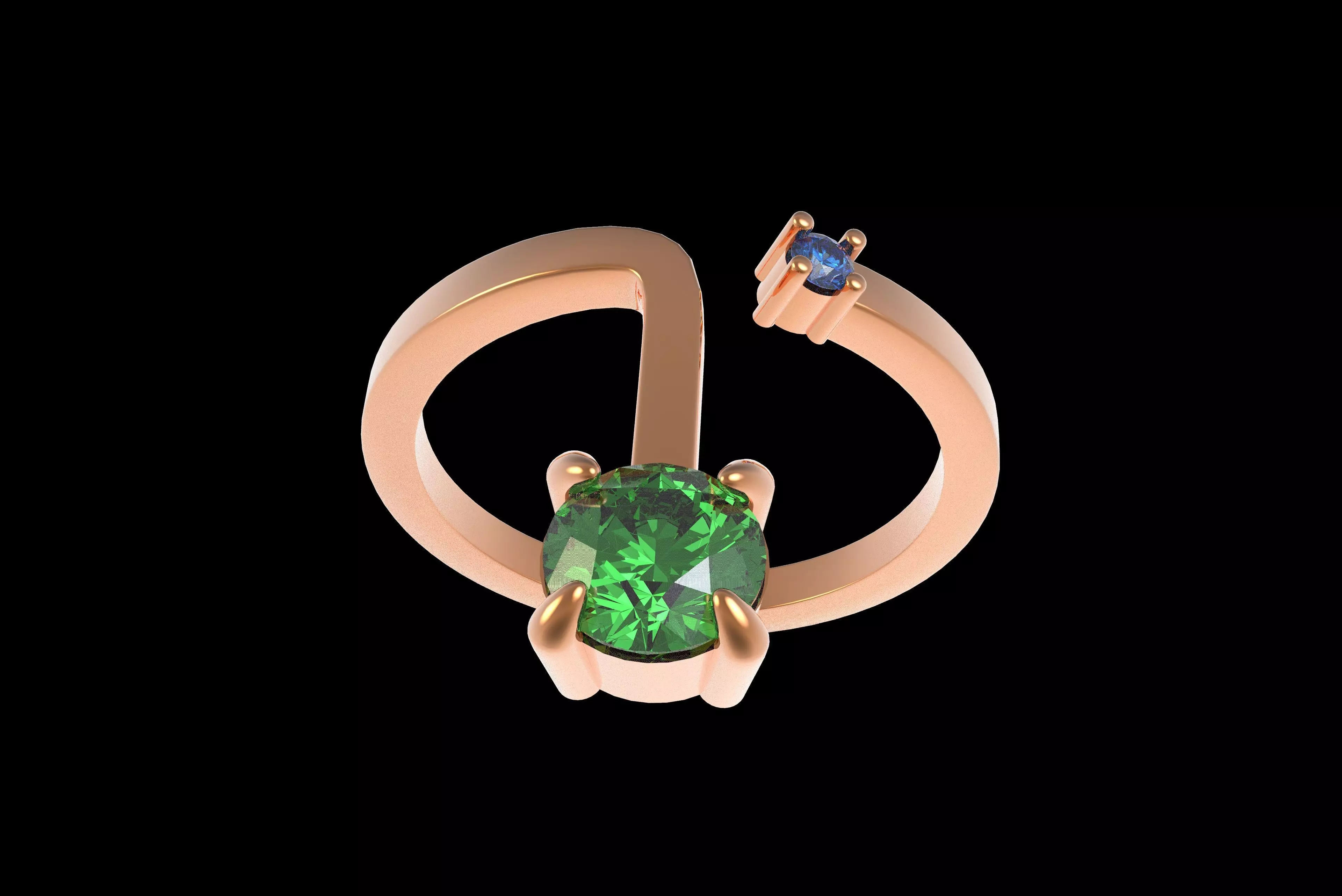 00017 Simple Adjustable Ring 3D print model_29