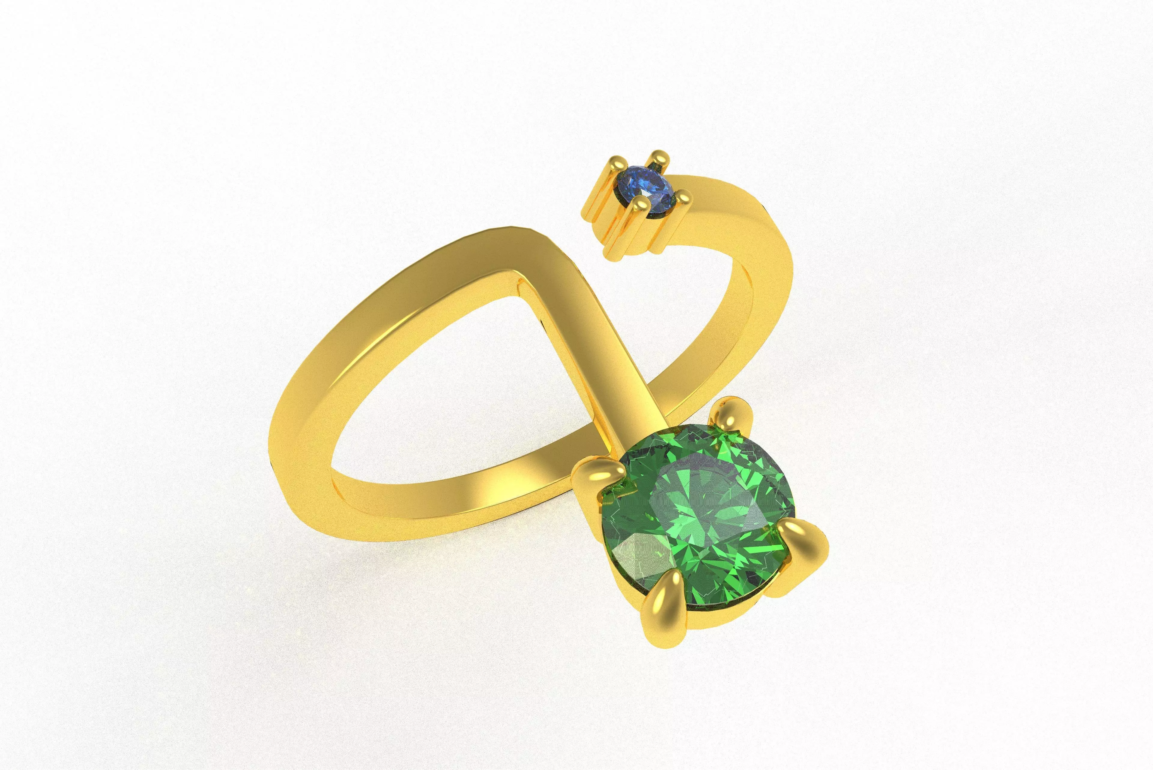 00017 Simple Adjustable Ring 3D print model_2