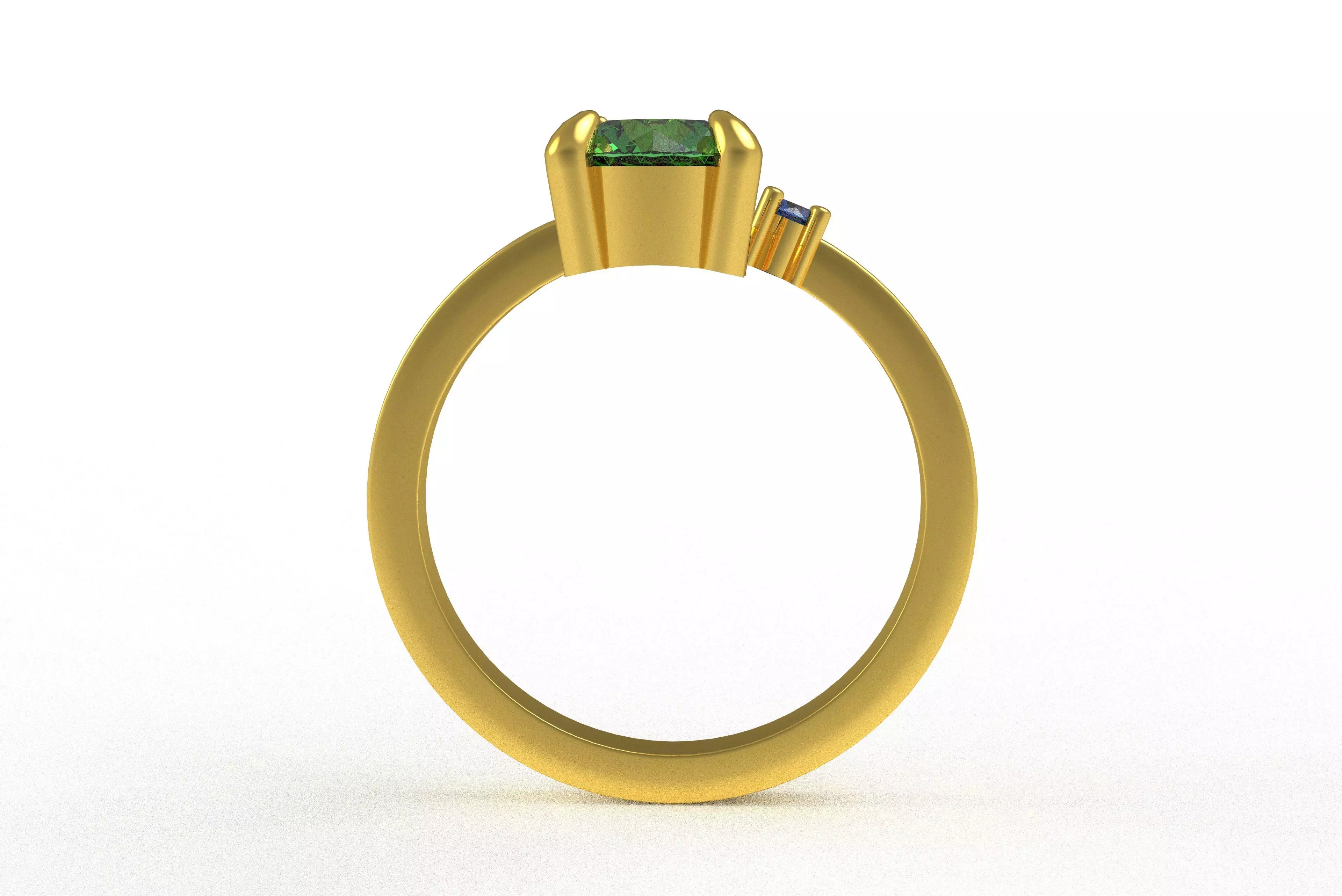 00017 Simple Adjustable Ring 3D print model_5