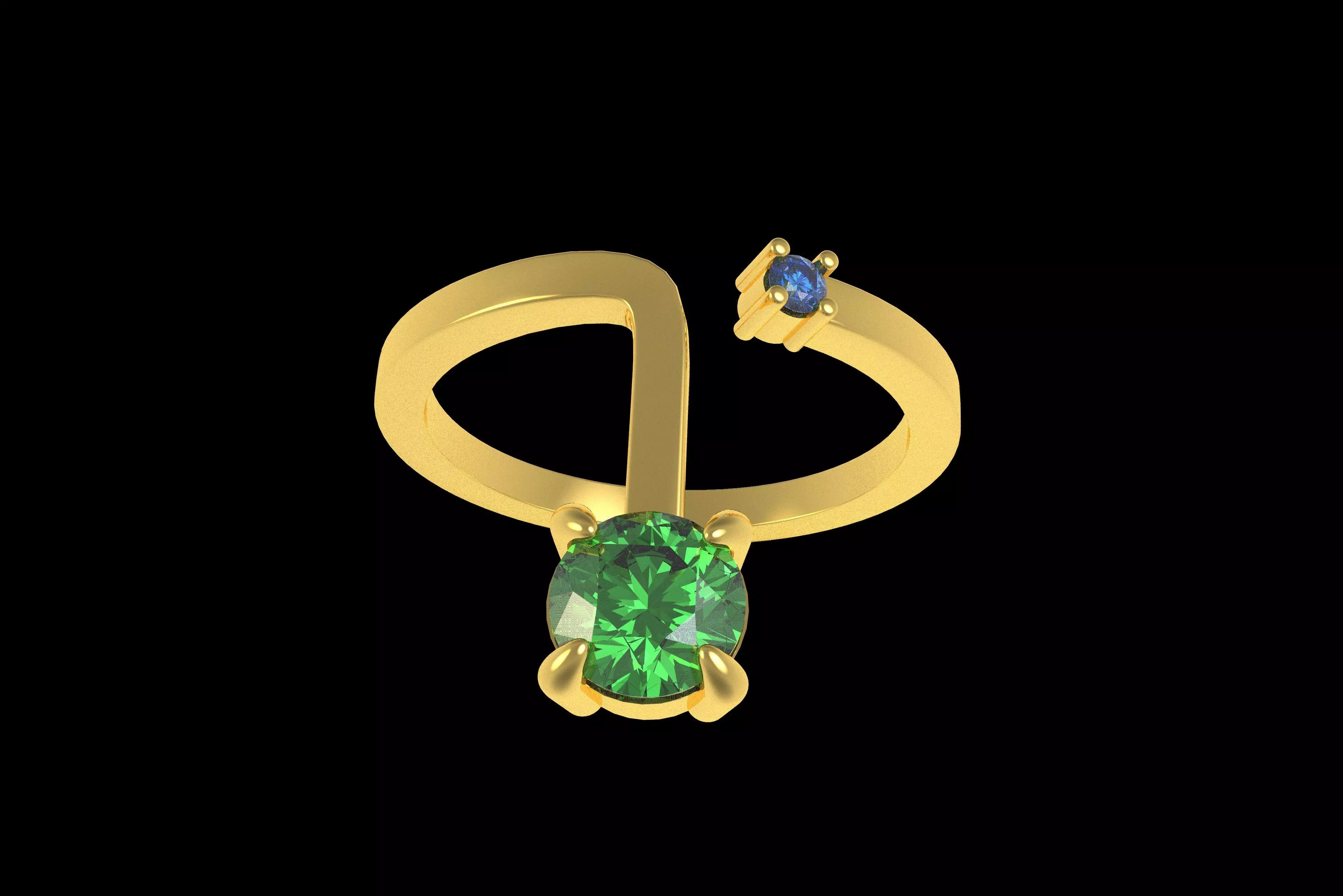 00017 Simple Adjustable Ring 3D print model_19