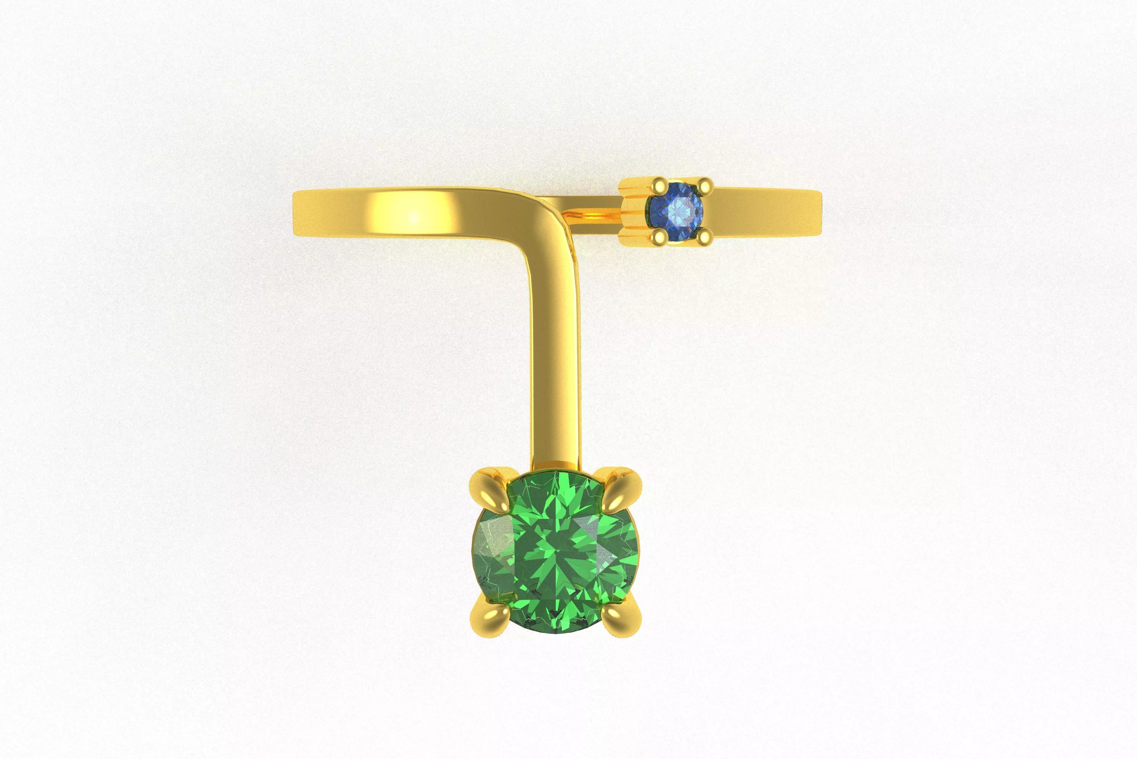 00017 Simple Adjustable Ring 3D print model_4