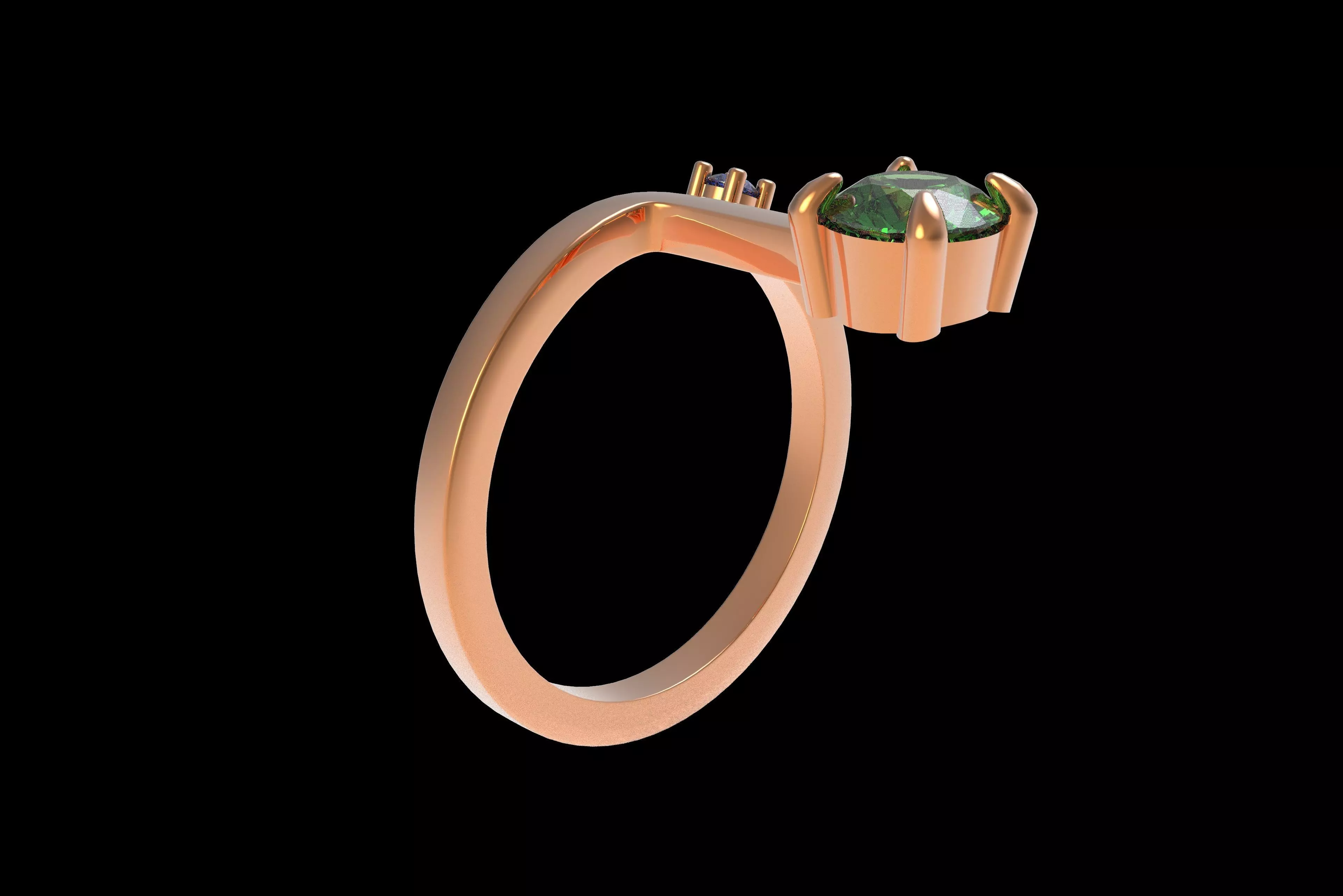 00017 Simple Adjustable Ring 3D print model_33