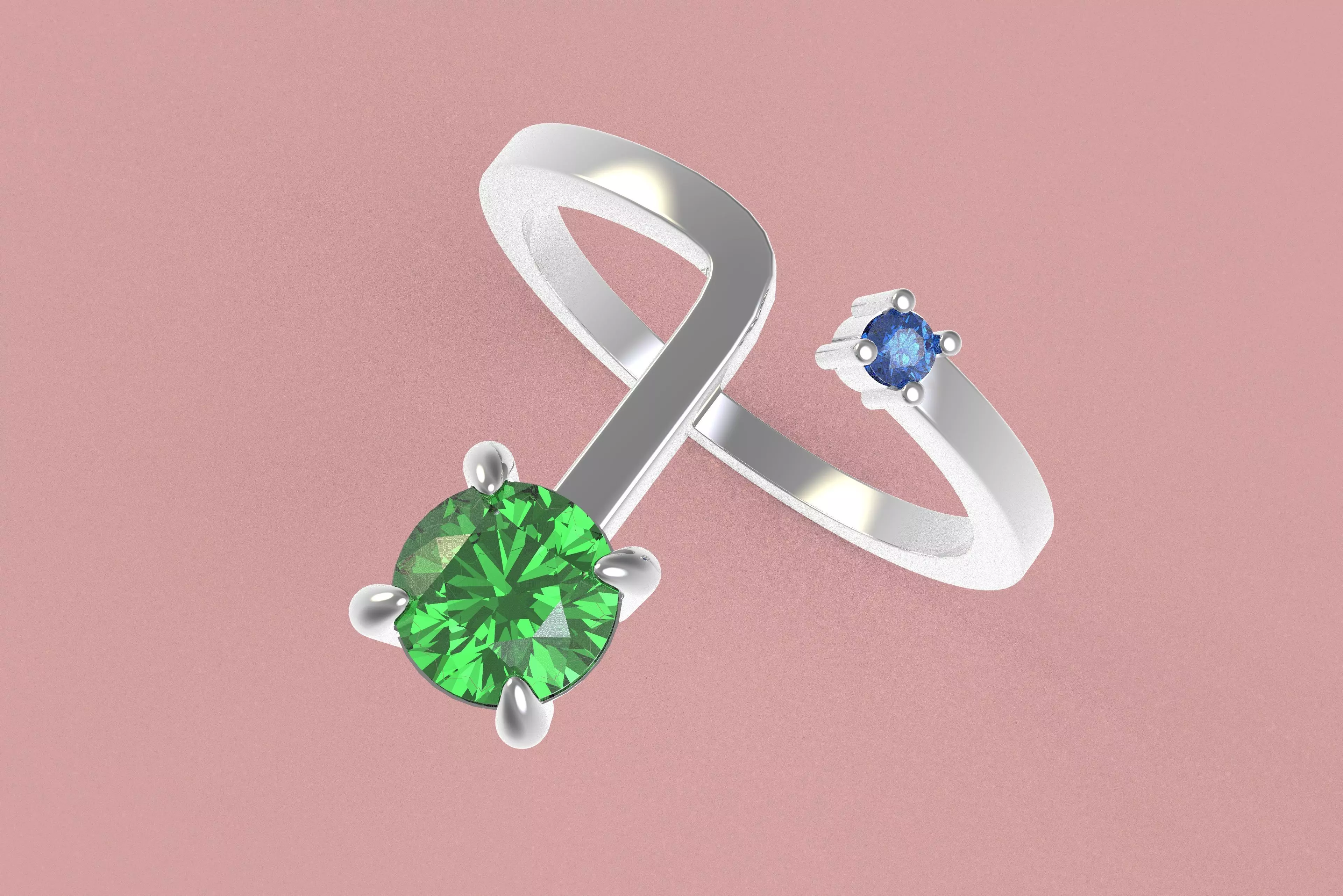 00017 Simple Adjustable Ring 3D print model_10