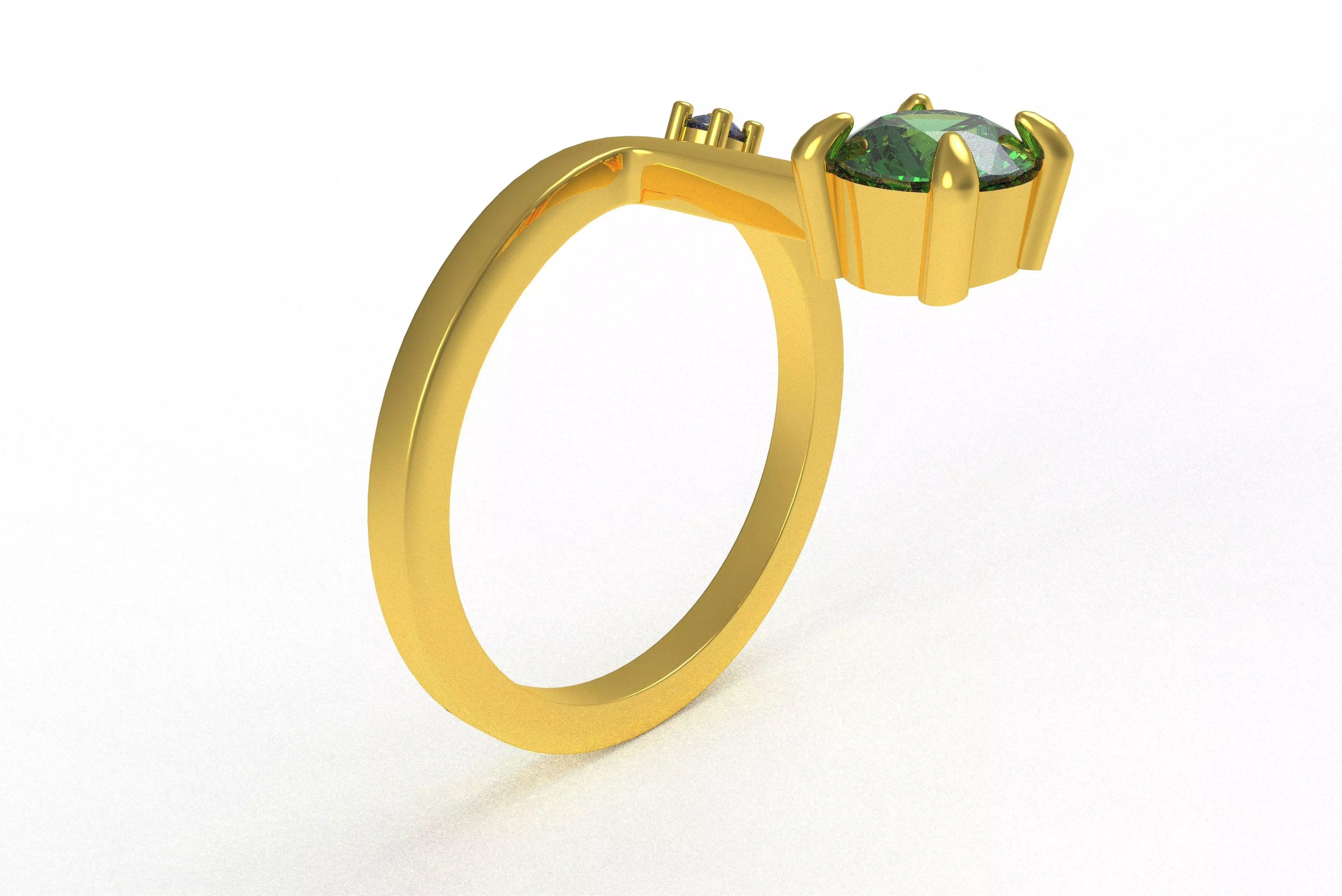 00017 Simple Adjustable Ring 3D print model_8