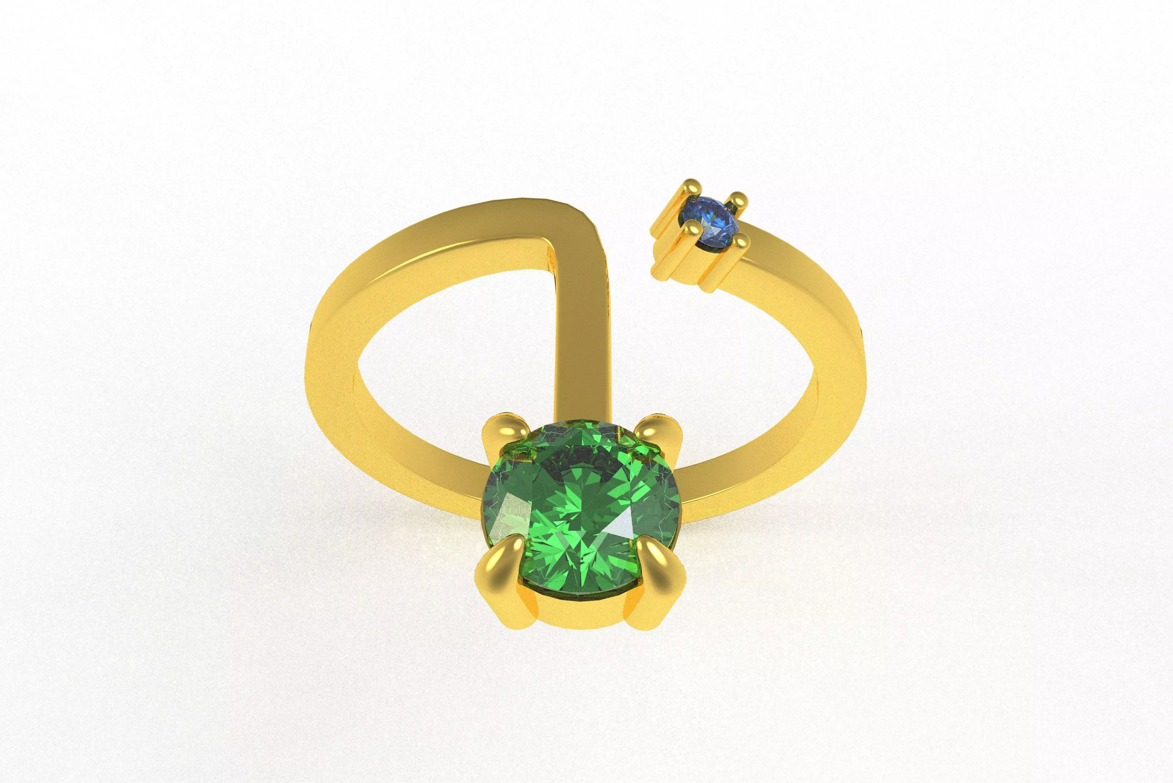 00017 Simple Adjustable Ring 3D print model_0