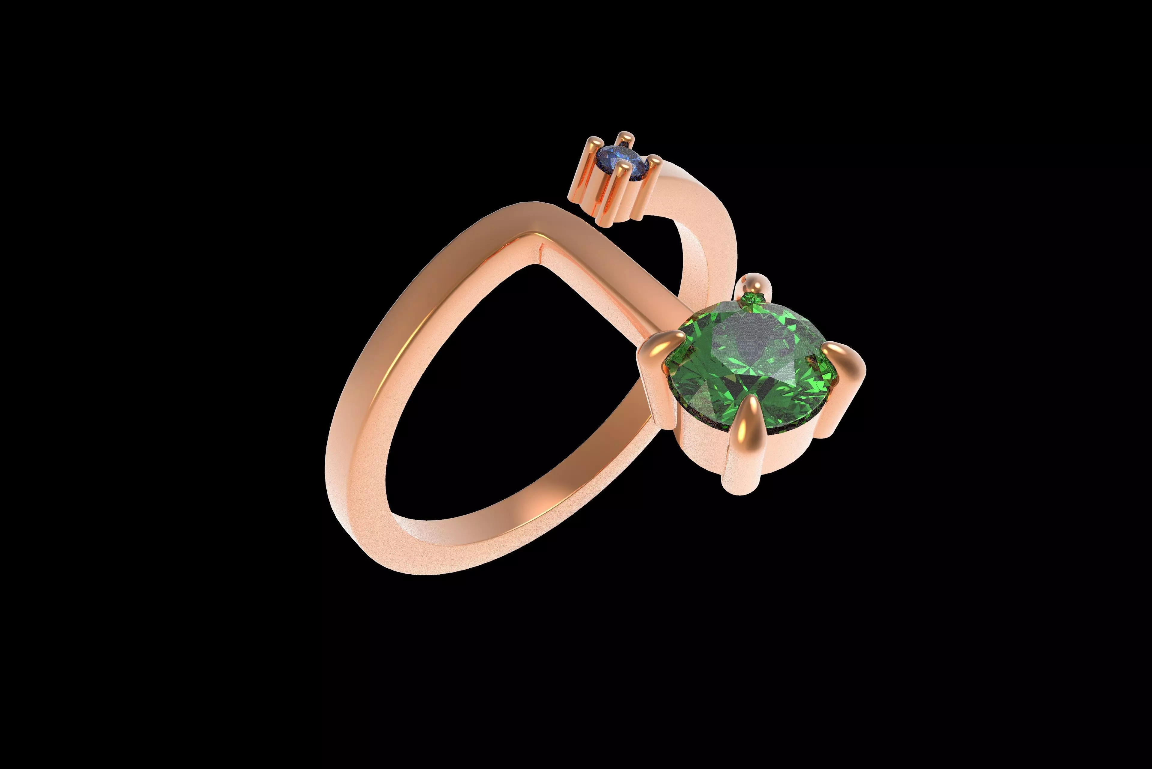 00017 Simple Adjustable Ring 3D print model_31