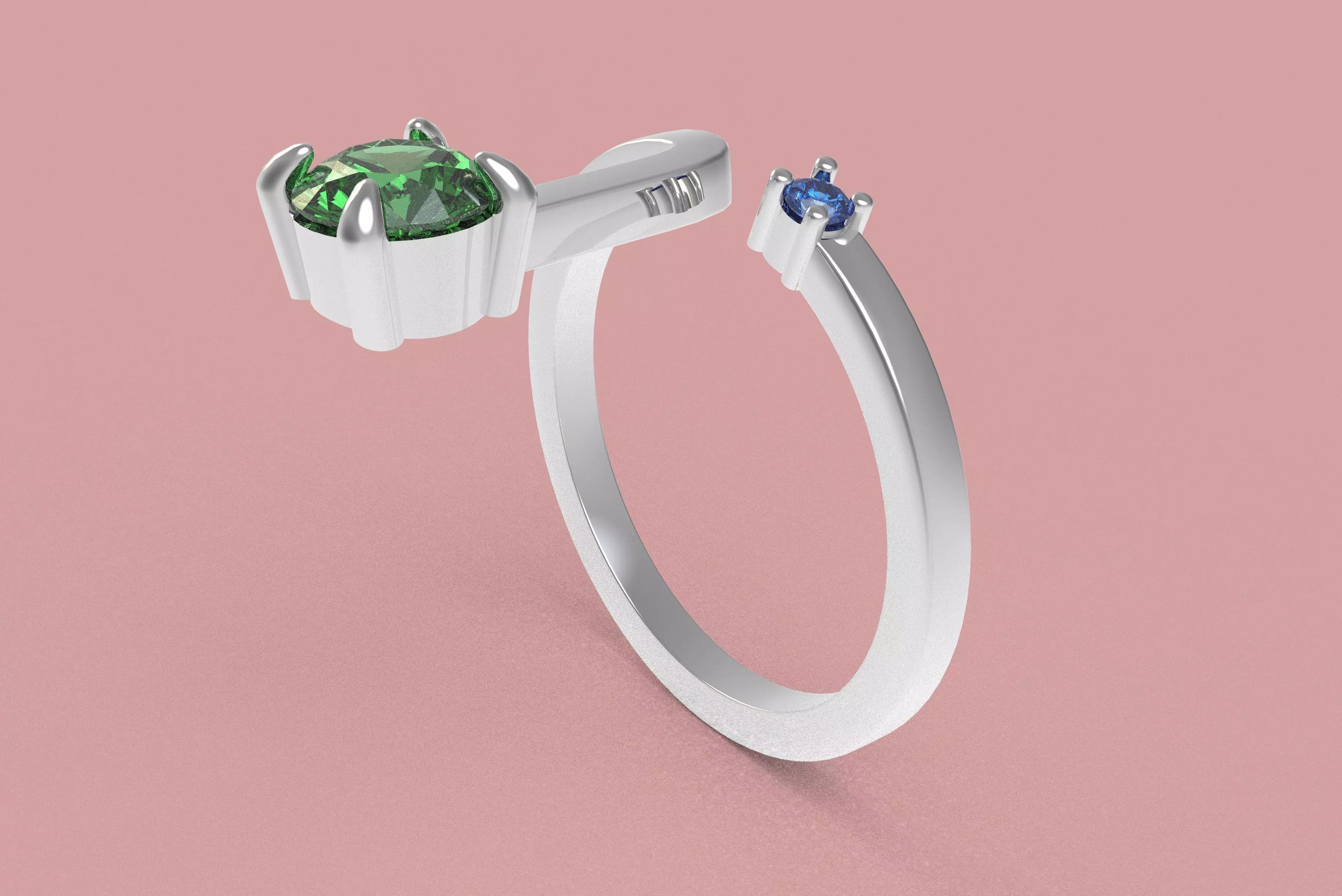 00017 Simple Adjustable Ring 3D print model_12