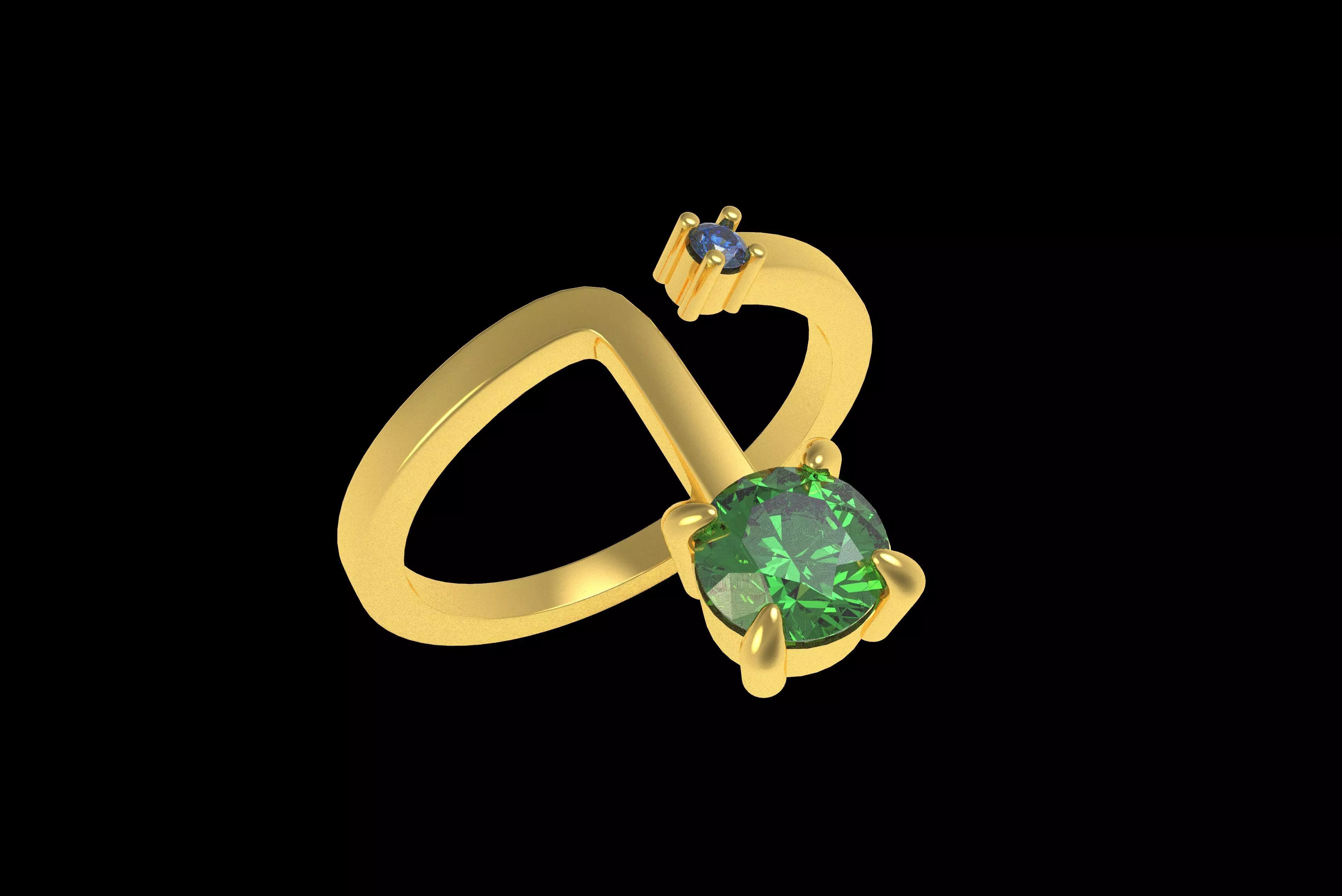 00017 Simple Adjustable Ring 3D print model_21