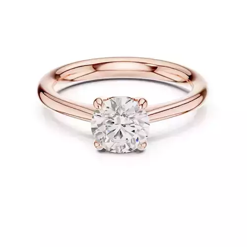 Solitaire 1CT Round Diamond Taper Shank Wedding Ring File Video