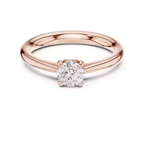 Solitaire 5mm Round Cut Diamond Engagement Ring 3DM STL Video