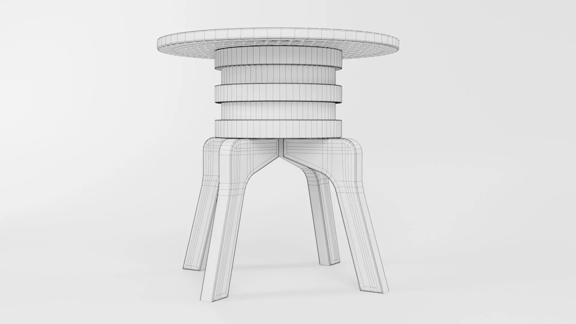 Round Table CG116 3D model_5