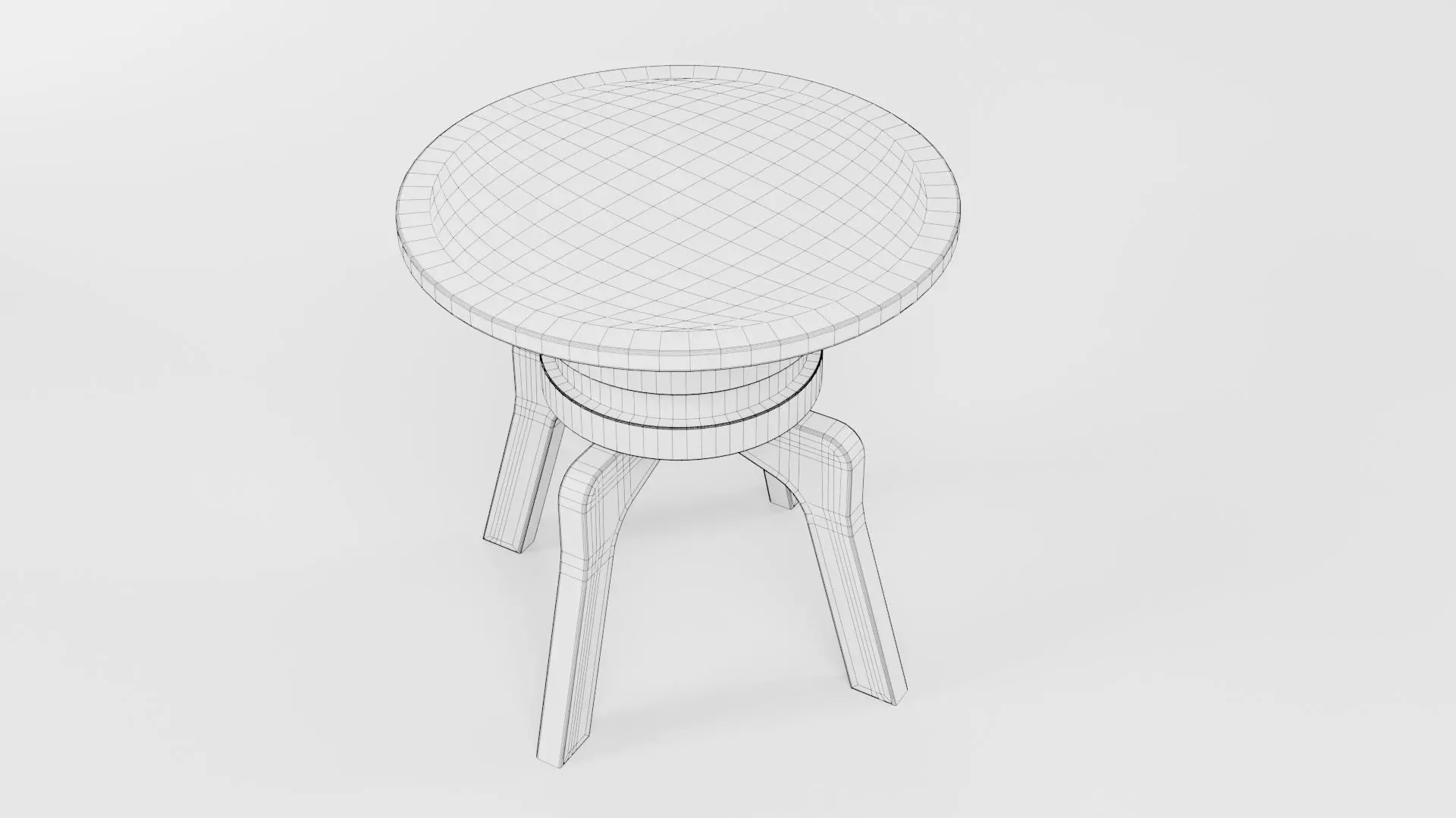 Round Table CG116 3D model_6