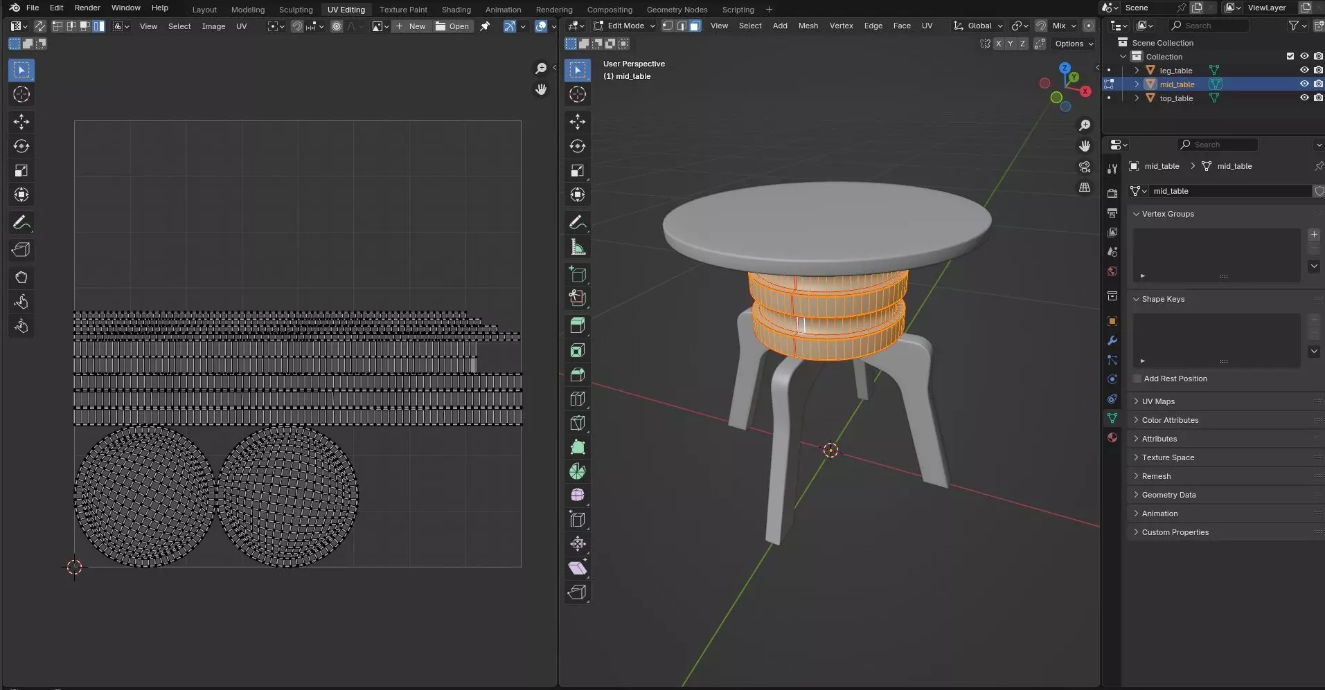 Round Table CG116 3D model_10