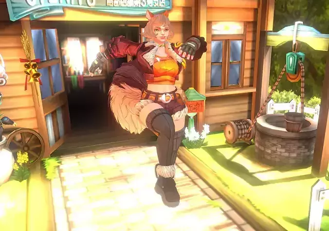 Hopping Jump Walk SQUIREL GIRL at FantasyHouse