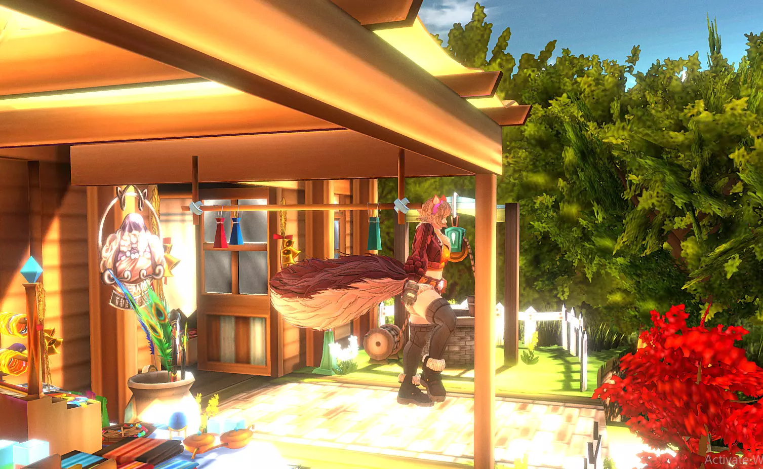 ANGRY WALK Squirrel Girl at FantasyHouse Animated 3D model_0