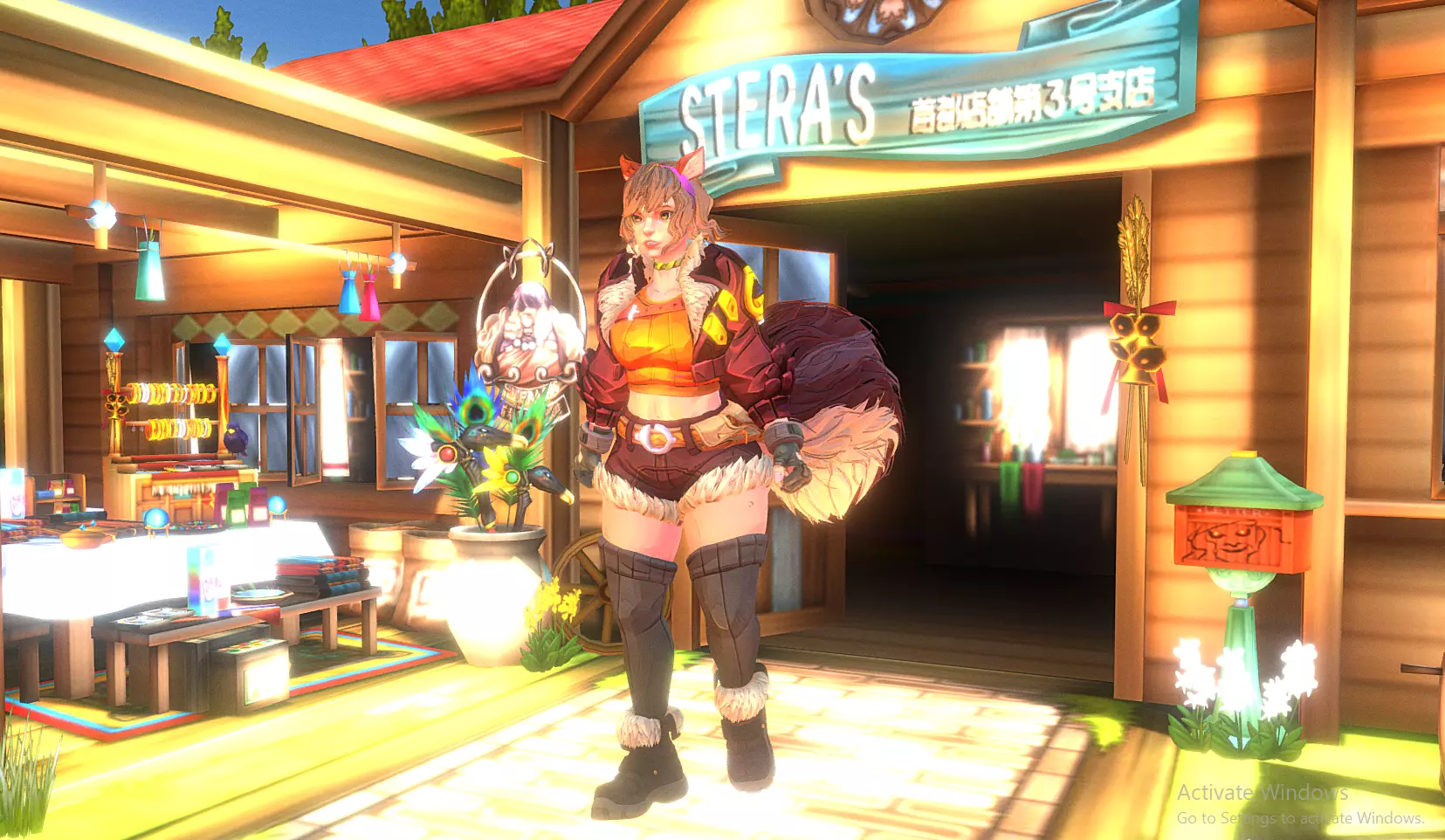 ANGRY WALK Squirrel Girl at FantasyHouse Animated 3D model_1