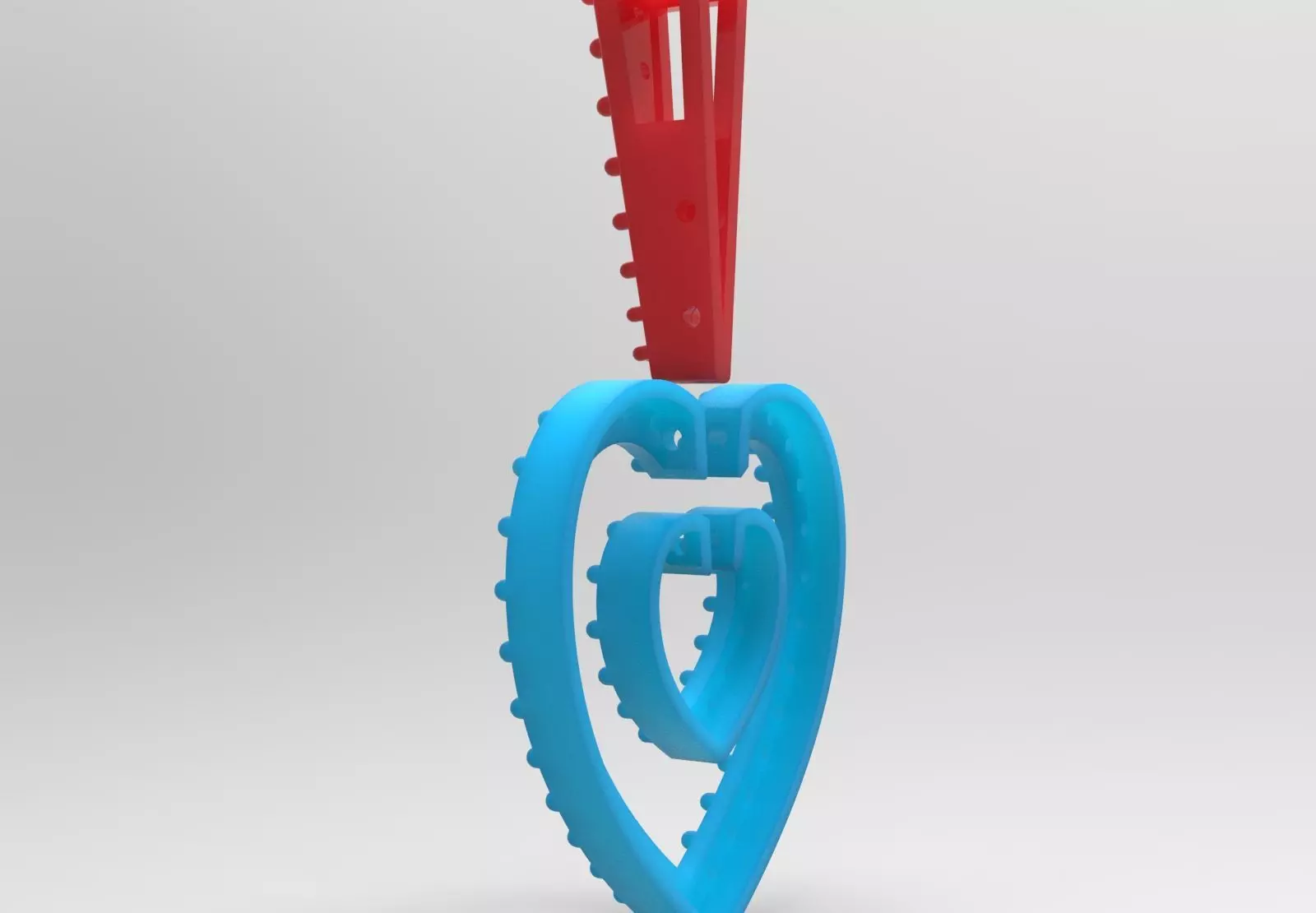 Rose Gold stl 3dm Pendant Sparkling Diamonds Heart Design jp0310 3D print model_31