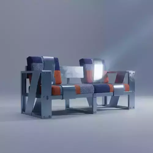 Steel sofa