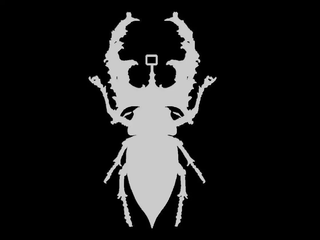 Stag Beetle Pendant Sculpture 3D print model_6