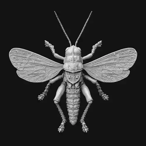  Grasshopper Pendant Sculpture